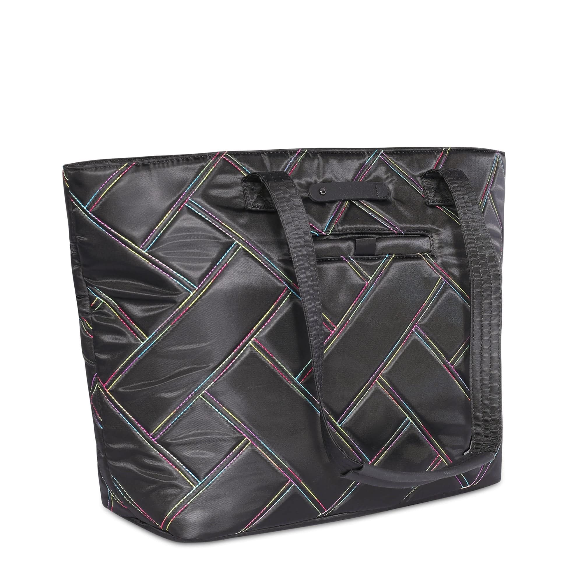 Skyliner Tote Bag - BLACK RAINBOW STITCH - Skyliner_BlackRainbowStitch_02