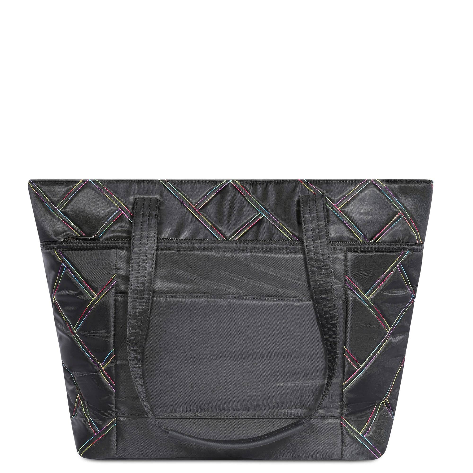 Skyliner Tote Bag - BLACK RAINBOW STITCH - Skyliner_BlackRainbowStitch_04