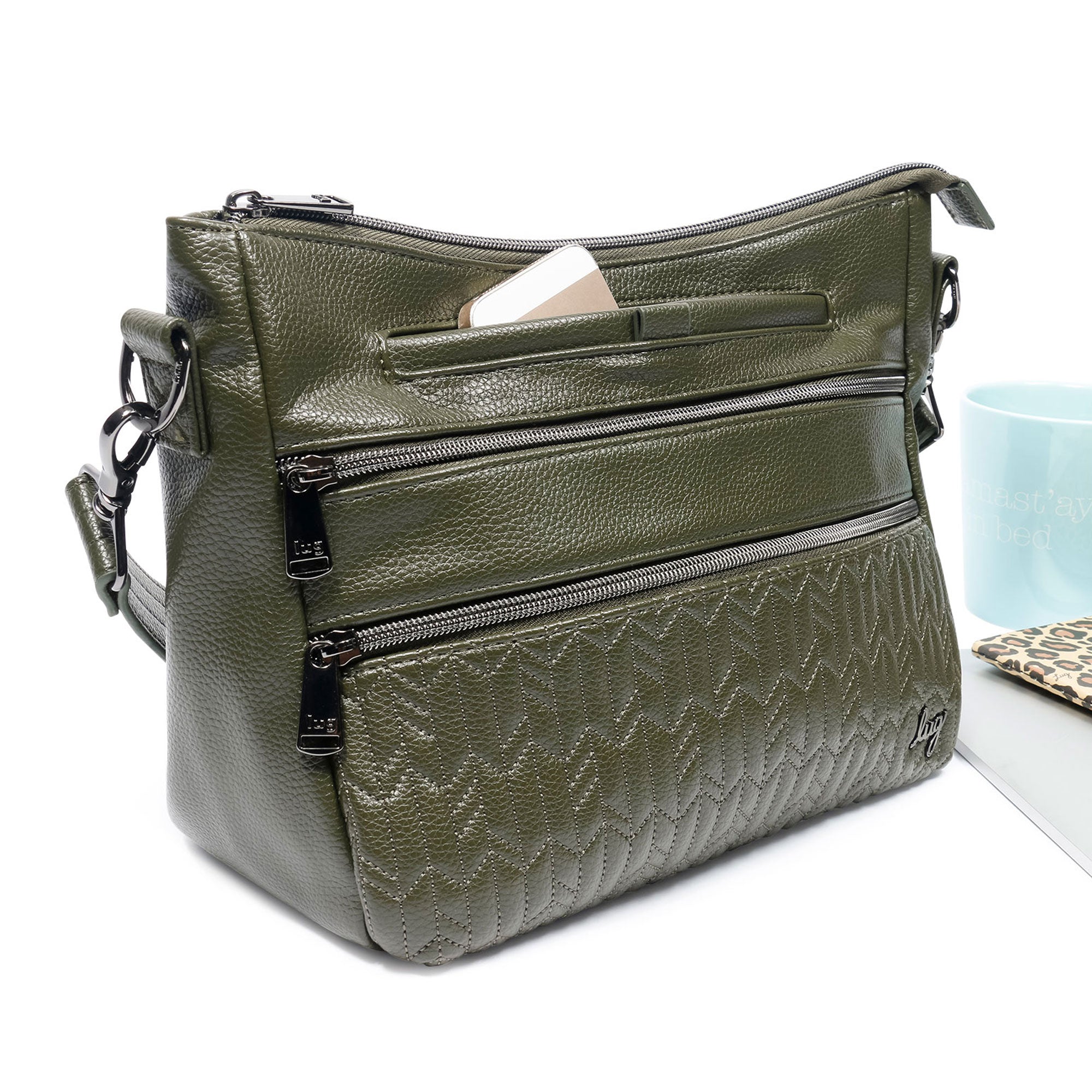 Lug Slider Classic VL Crossbody Bag in neutral color, featuring adjustable strap and sleek design for everyday use.