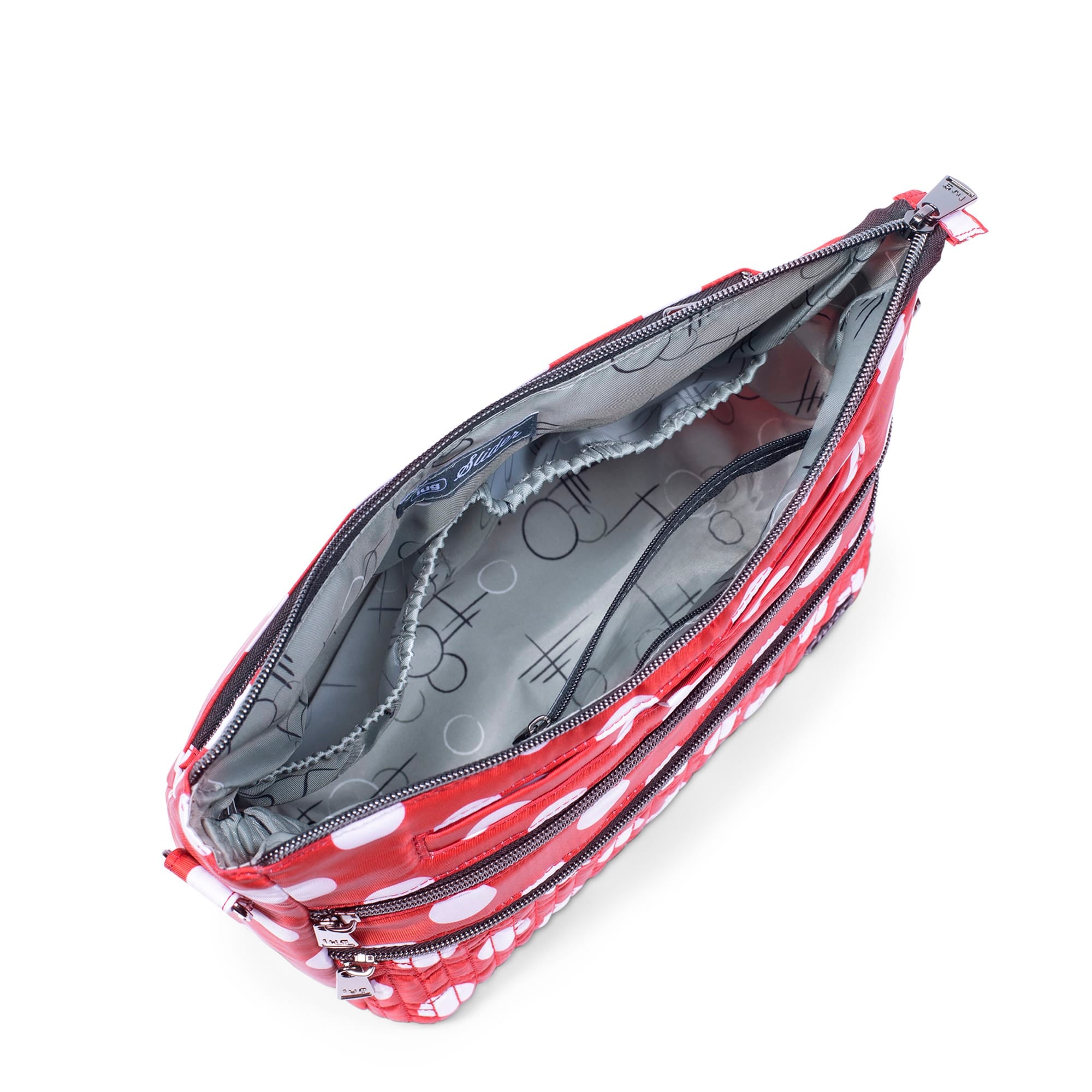 Slider Crossbody Bag - CRIMSON LARGE DOT - Slider_CrimsonLgDot_05