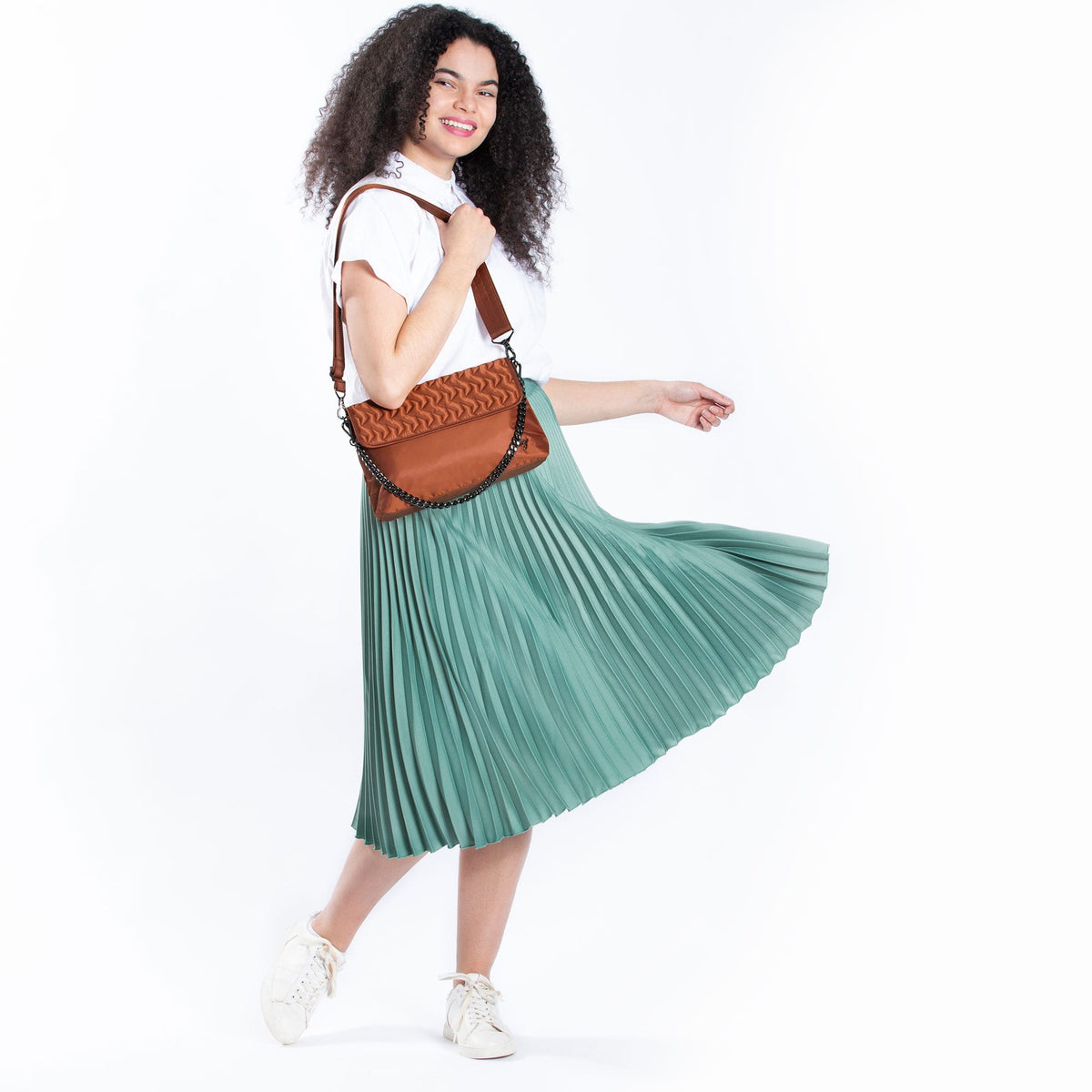 Soar Crossbody Bag - COPPER BROWN - Soar_CopperBrown_Model