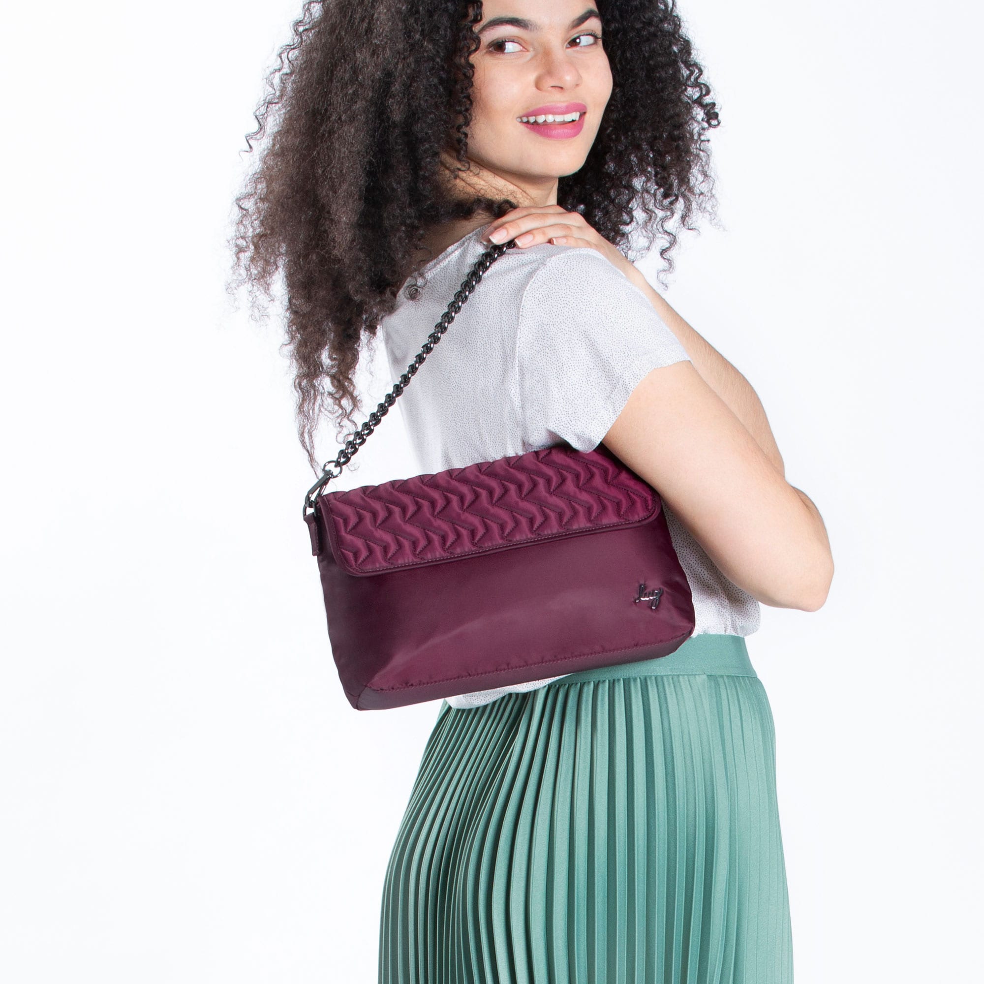 Soar Crossbody Bag - WINE RED - Soar_WineRed_Model_01
