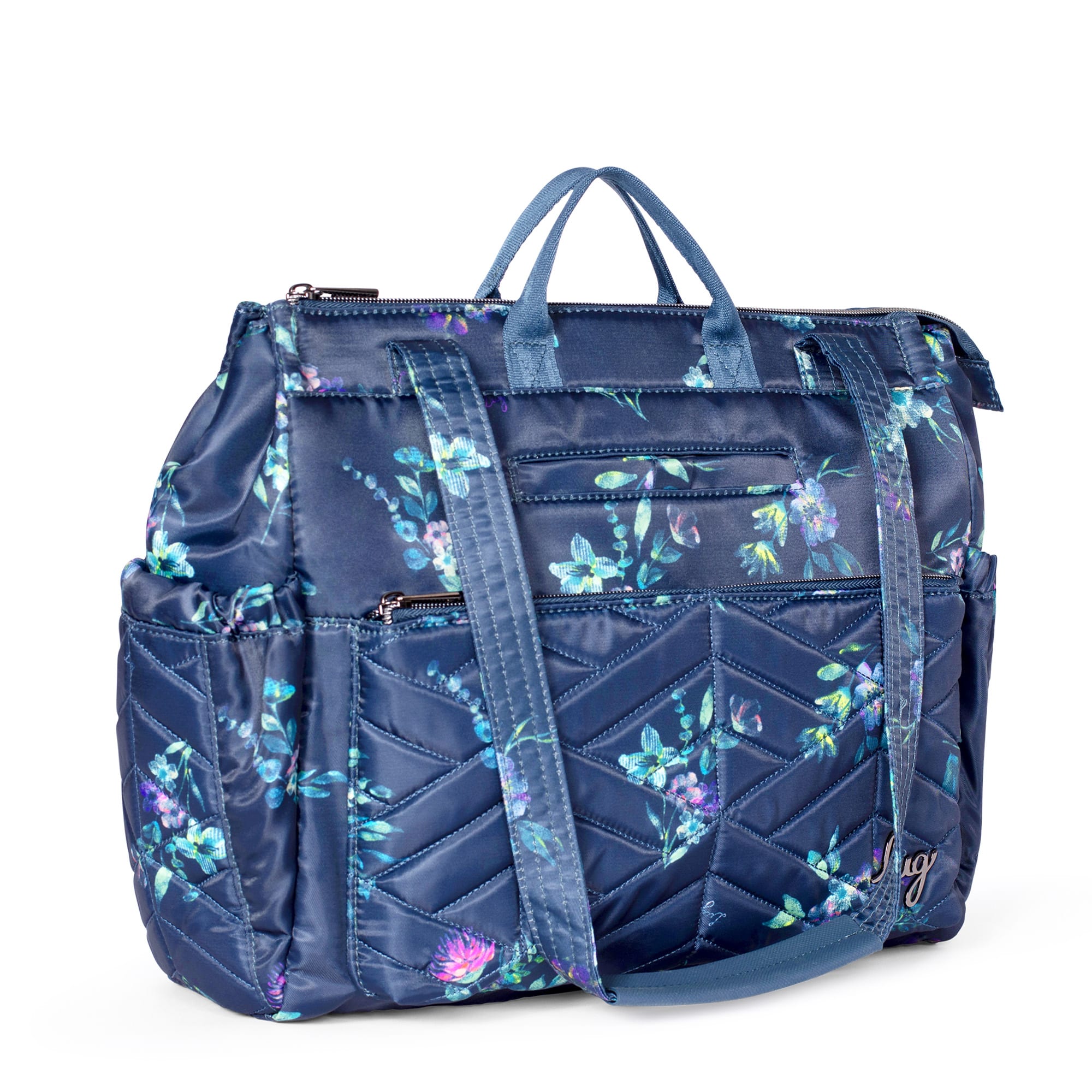 Soprano Tote Bag - BOUQUET NAVY - Soprano_BouquetNavy_02