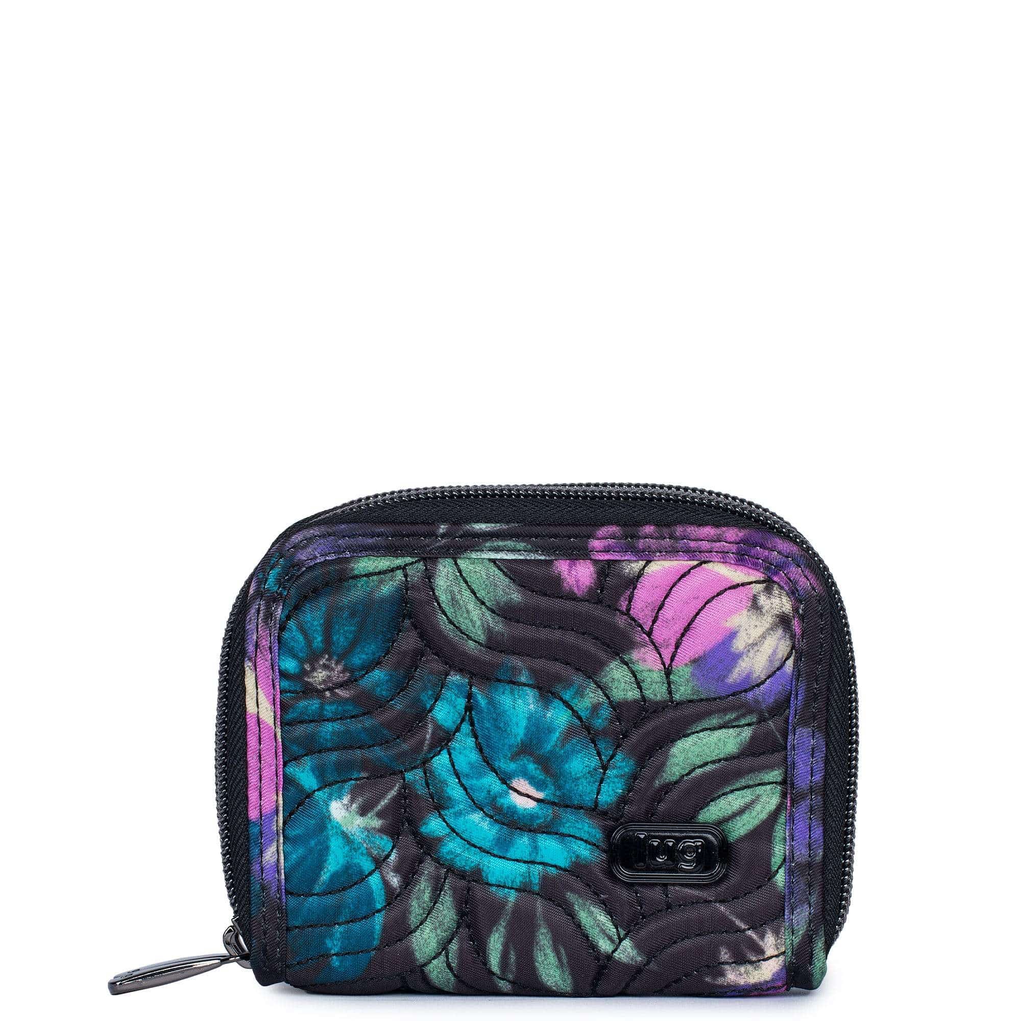 Splits Compact RFID Wallet - BLOOM BLACK - Splits2_BloomBlack_01_2b474efa-9da7-4bc4-84d3-a7767605a16d