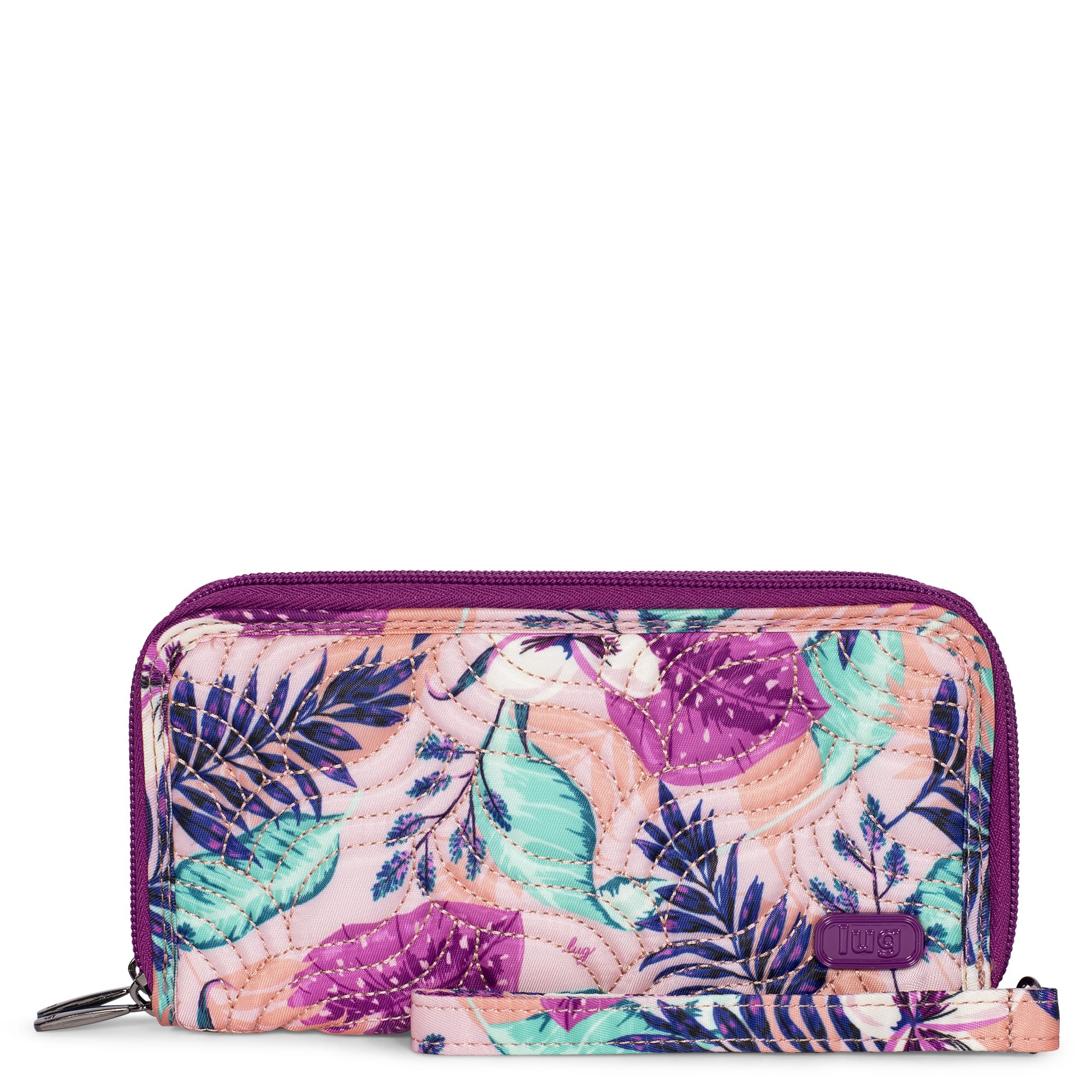 Splits XL Wristlet RFID Wallet - AZALEA PINK - SplitsXL_AzaleaPink_01