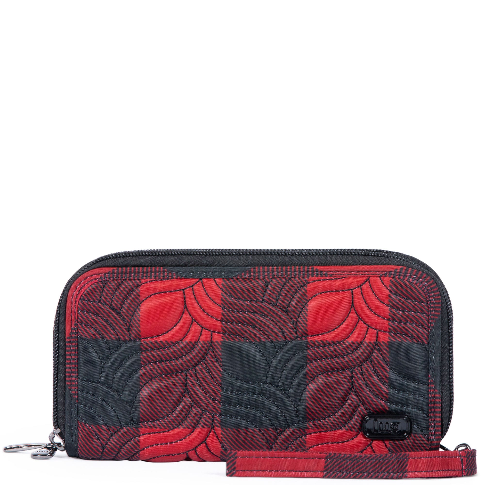 Splits XL Wristlet RFID Wallet - BUFFALO CHECK RED - SplitsXL_BuffaloCheckRed_01_4395c95e-44d1-4d1f-8a6c-403758e1beed