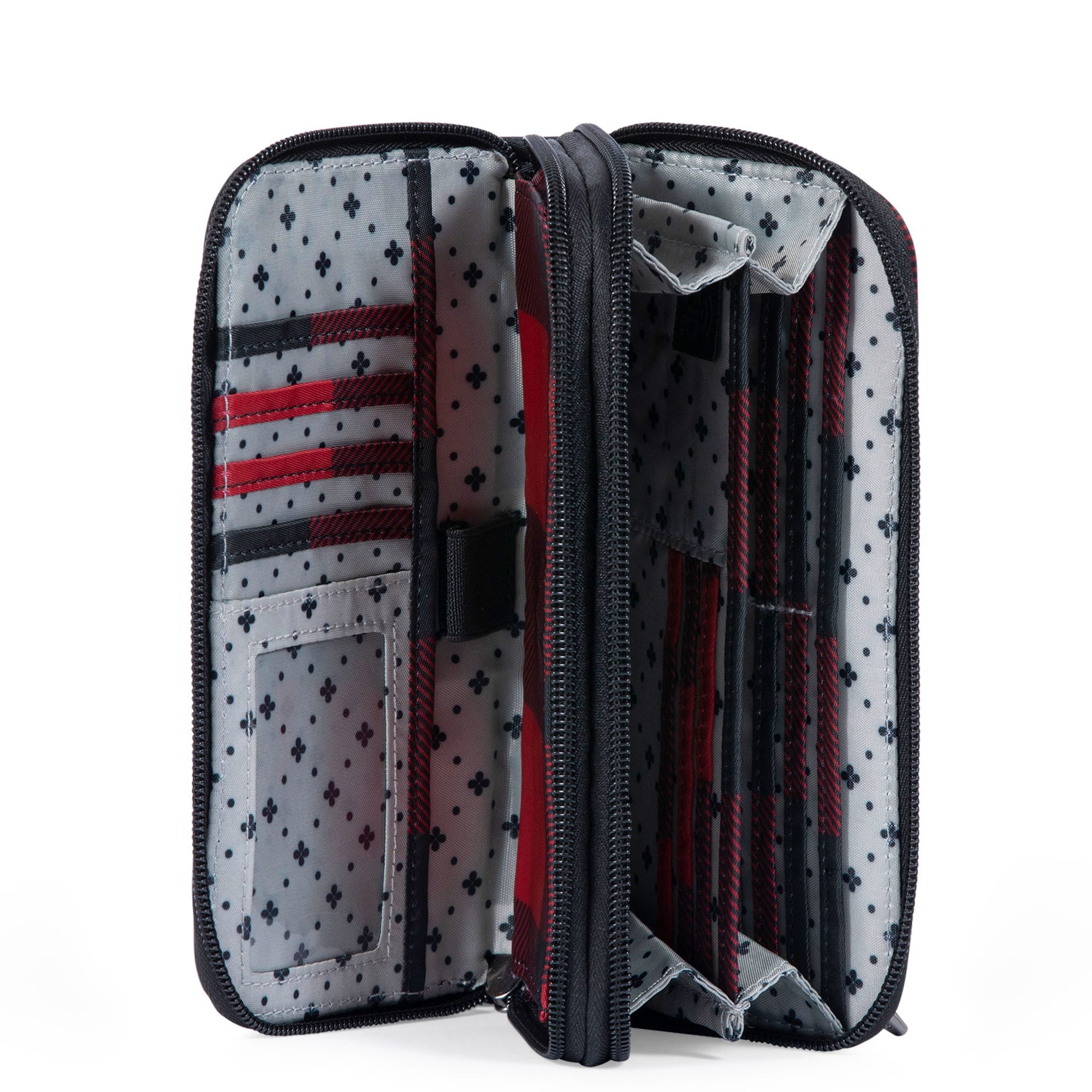 Splits XL Wristlet RFID Wallet - BUFFALO CHECK RED - SplitsXL_BuffaloCheckRed_05_f0b906ab-d379-40b5-89f2-52568879ba5d