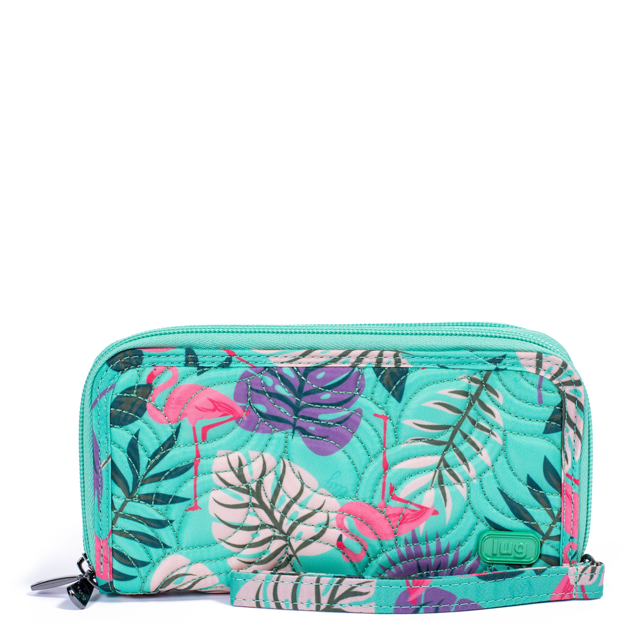 Splits XL Wristlet RFID Wallet - FLAMINGO MINT - SplitsXL_FlamingoMint_01_7e2bcd23-bbd0-4aa7-be4b-643dc6436eae