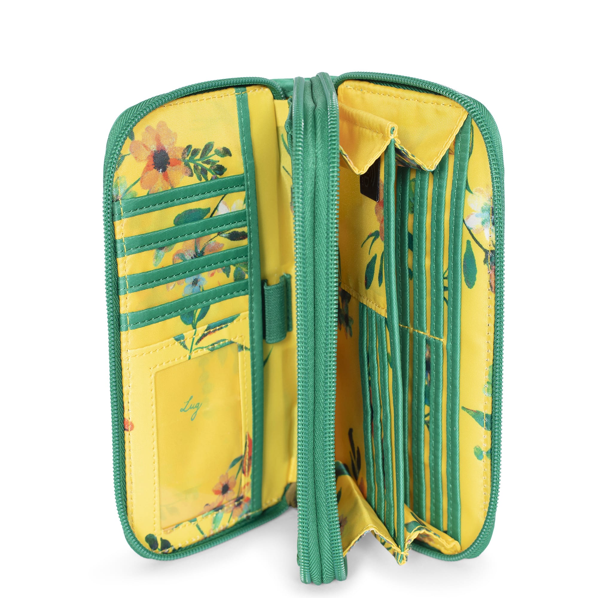 Splits XL Wristlet RFID Wallet - KELLY GREEN - SplitsXL_KellyGreen_05