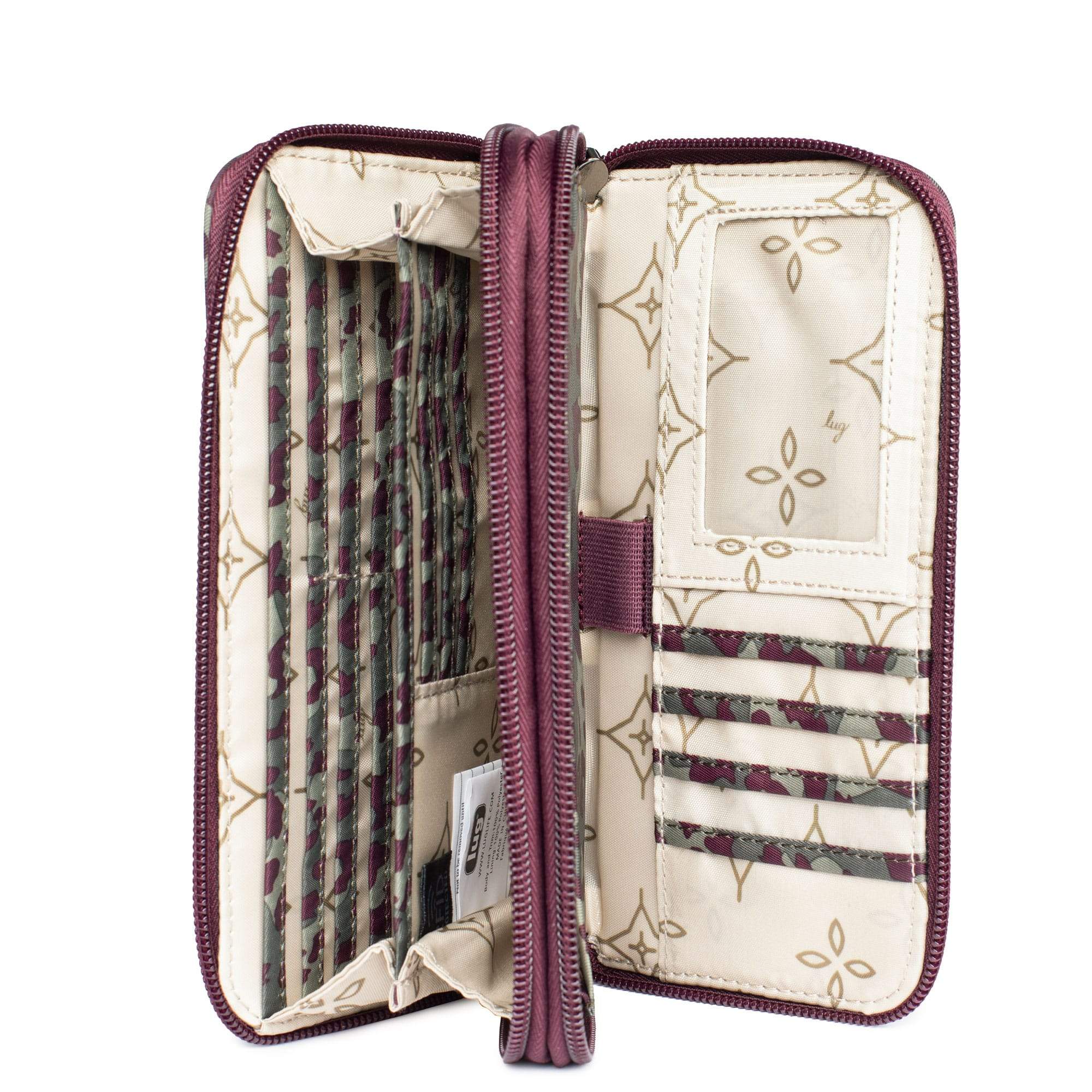 Splits XL Wristlet RFID Wallet - LEOPARD BERRY - SplitsXL_LeopardBerry_05_35d219c2-d835-4b6f-a3a1-95d184d7e264