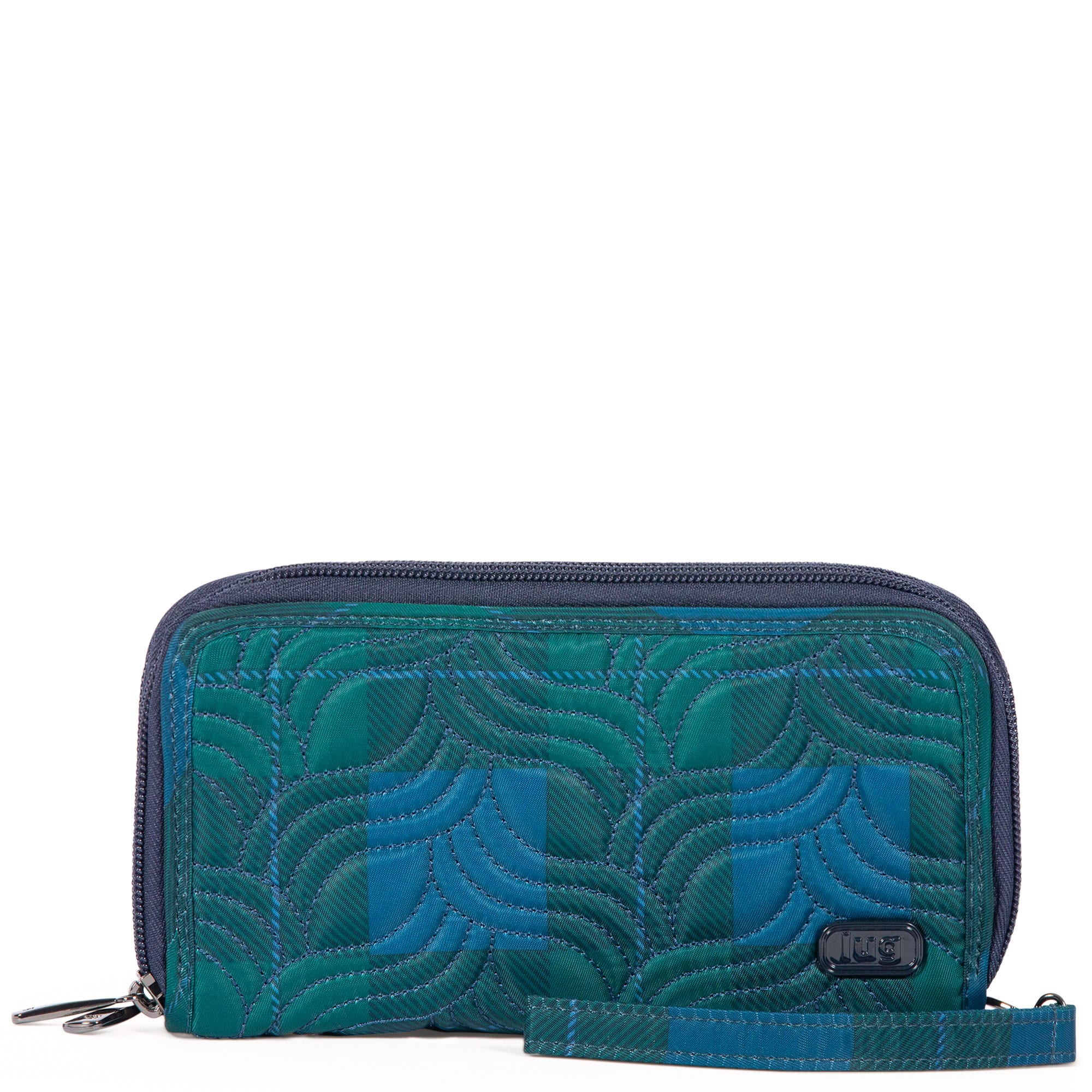 Splits XL Wristlet RFID Wallet - POP PLAID NAVY - SplitsXL_PopPlaidNavy_01_18ad37d4-bb72-4831-964b-25525c4486bb