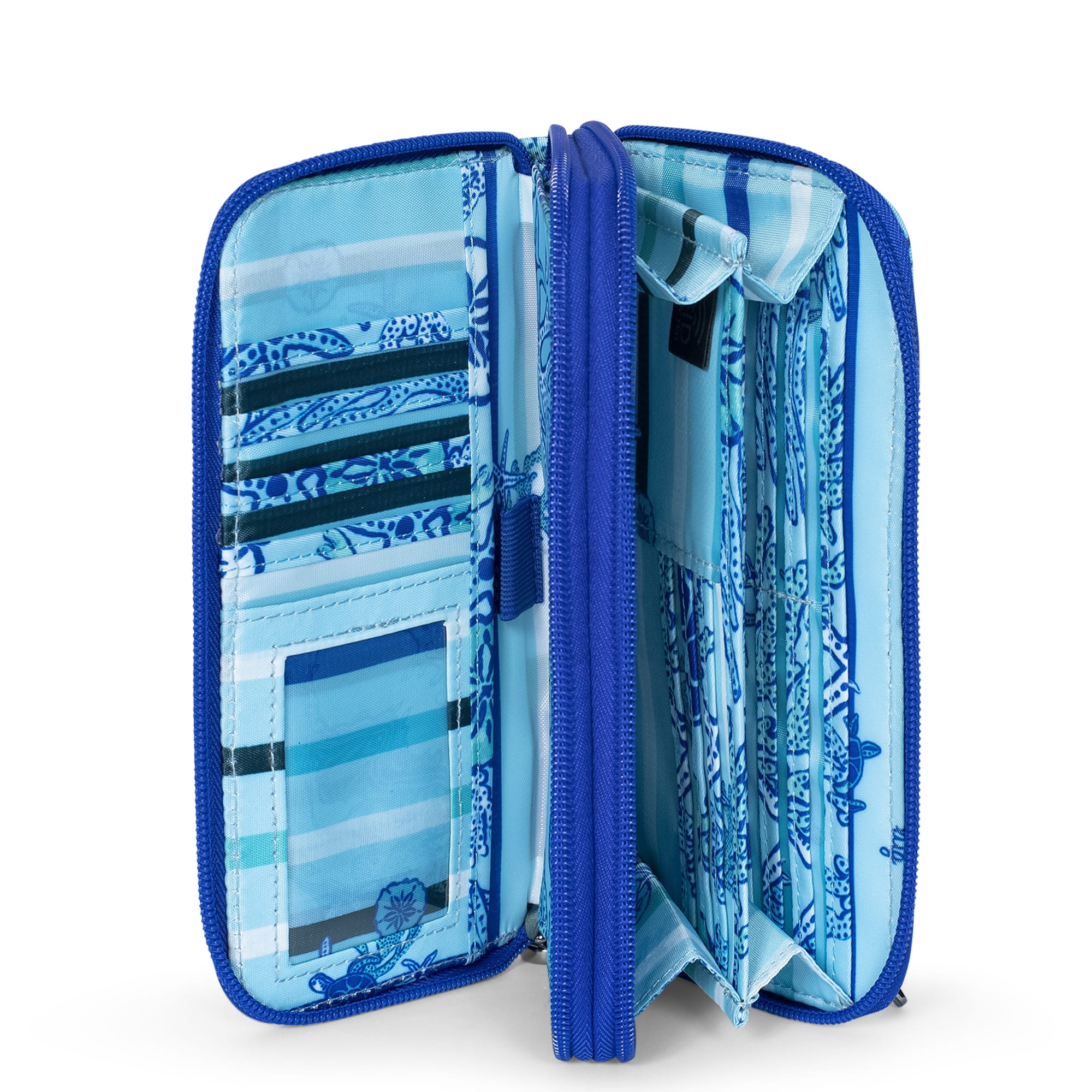 Splits XL Wristlet RFID Wallet - SEALIFE BLUE - SplitsXL_SeaLife_Navy_05