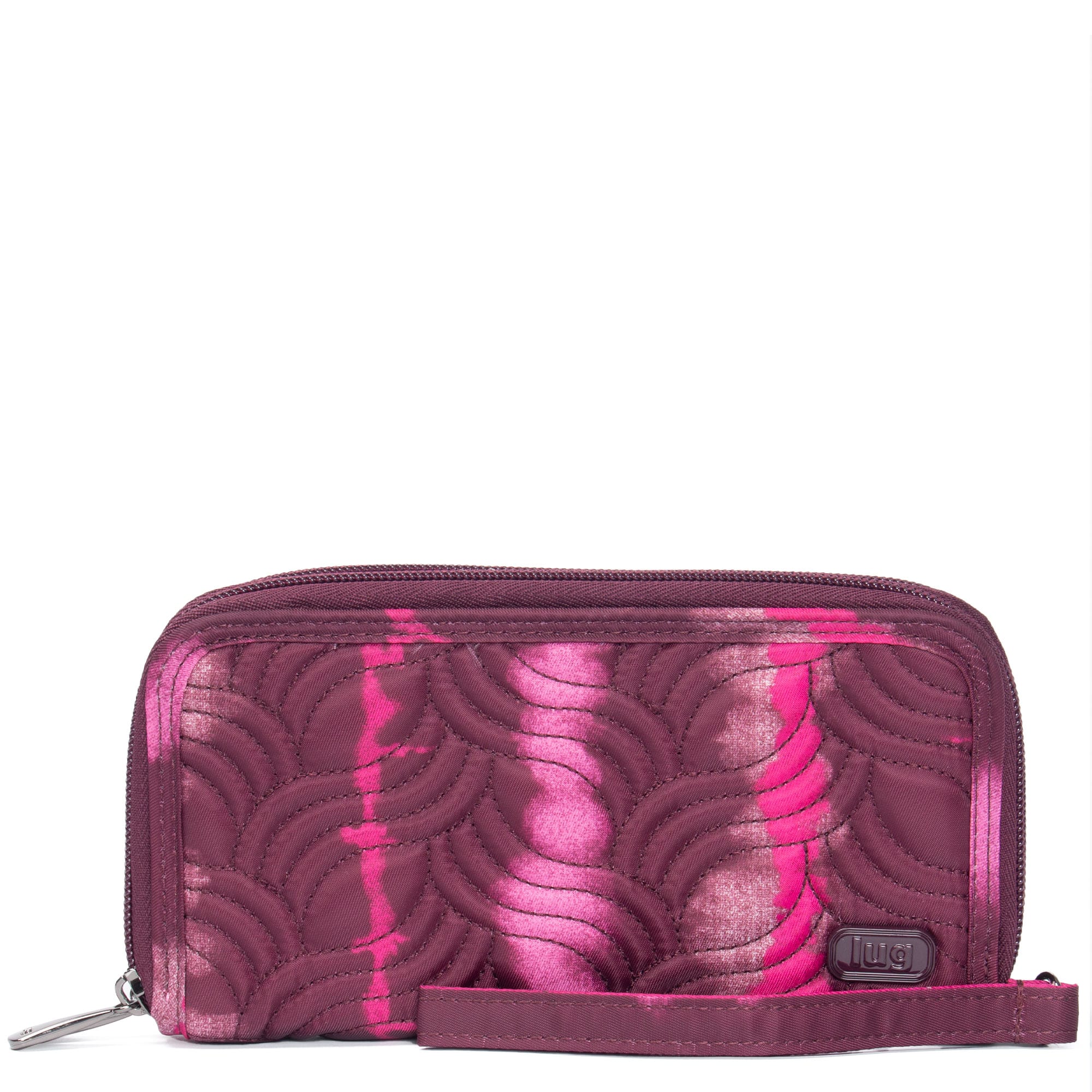 Splits XL Wristlet RFID Wallet - SHIBORI WINE - SplitsXL_ShiboriWine_01