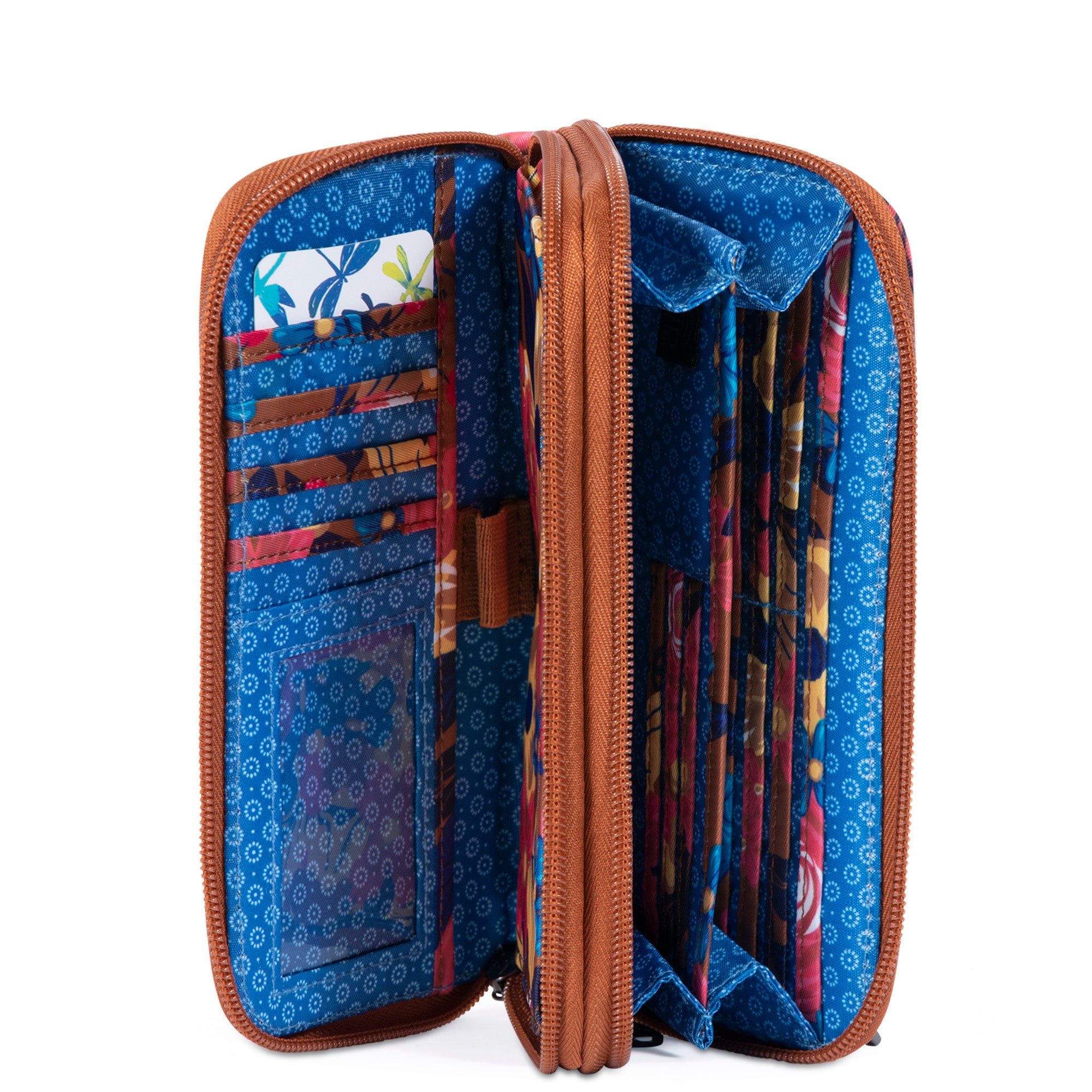 Splits XL Wristlet RFID Wallet - WHIMSY COPPER - SplitsXL_WhimseyCopper_05