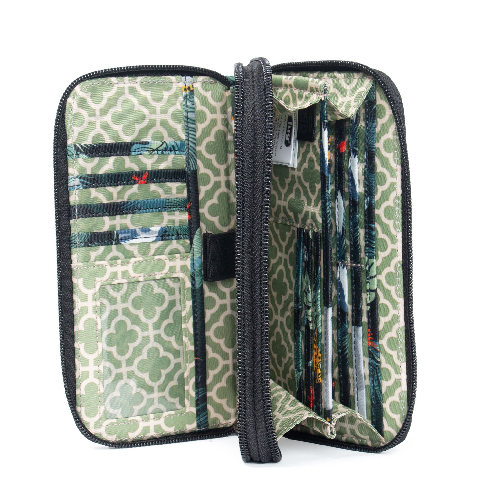 Splits XL Wristlet RFID Wallet - WILDLIFE BLACK - SplitsXL_WildlifeBlack_05