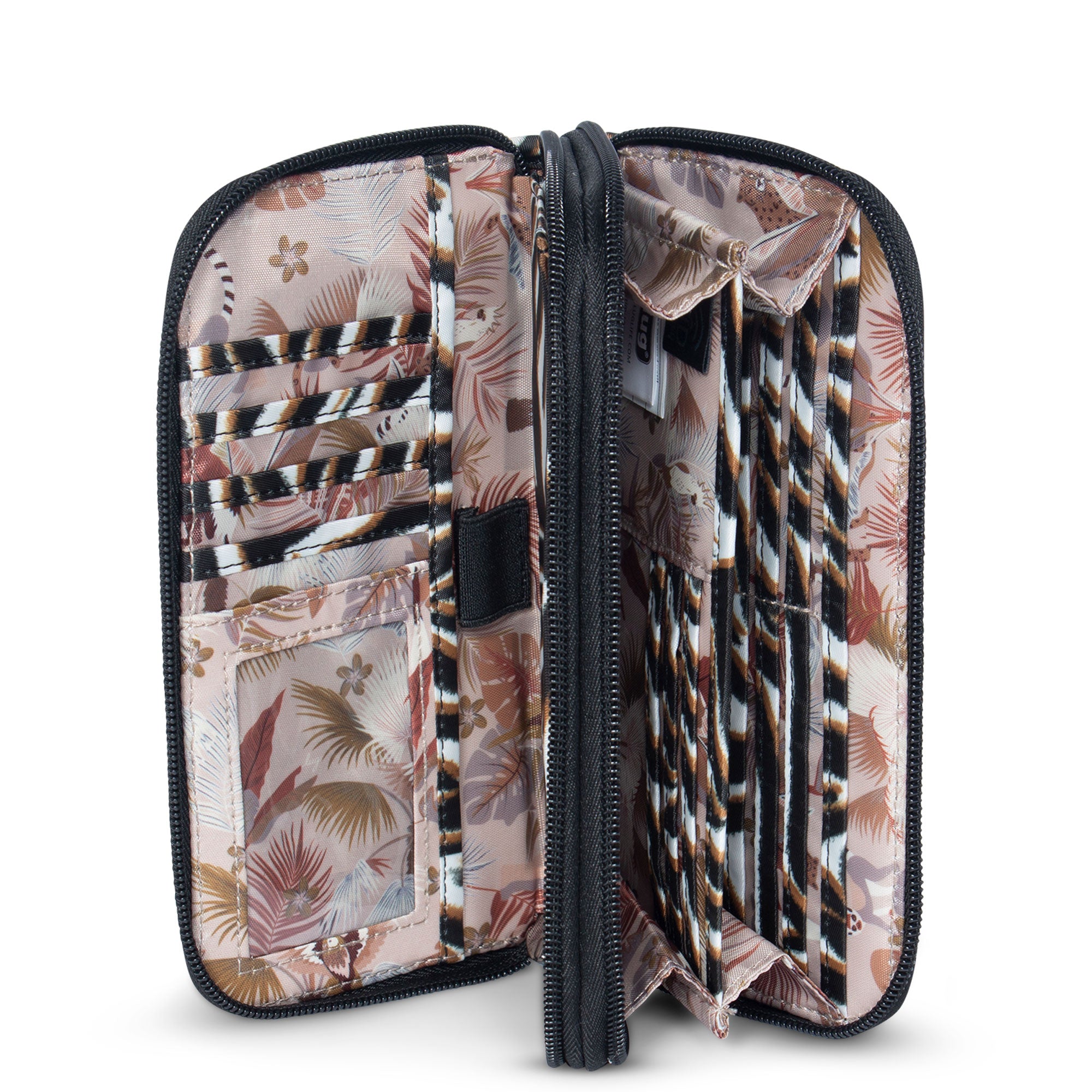 Splits XL Wristlet RFID Wallet - ZEBRA SAND - SplitsXL_ZebraSand_05