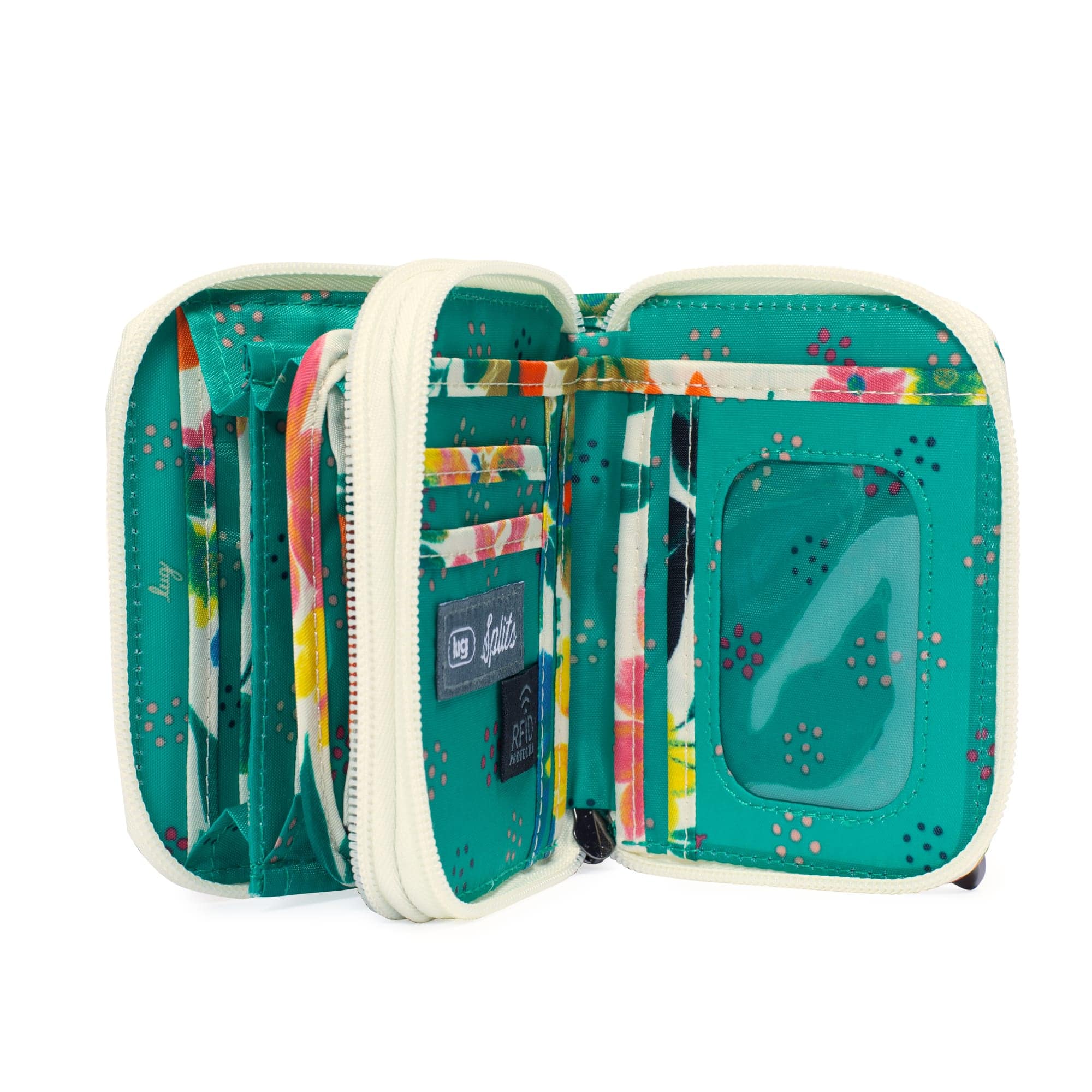 Splits Compact RFID Wallet - BLOOM SAND - Splits_BloomSand_05