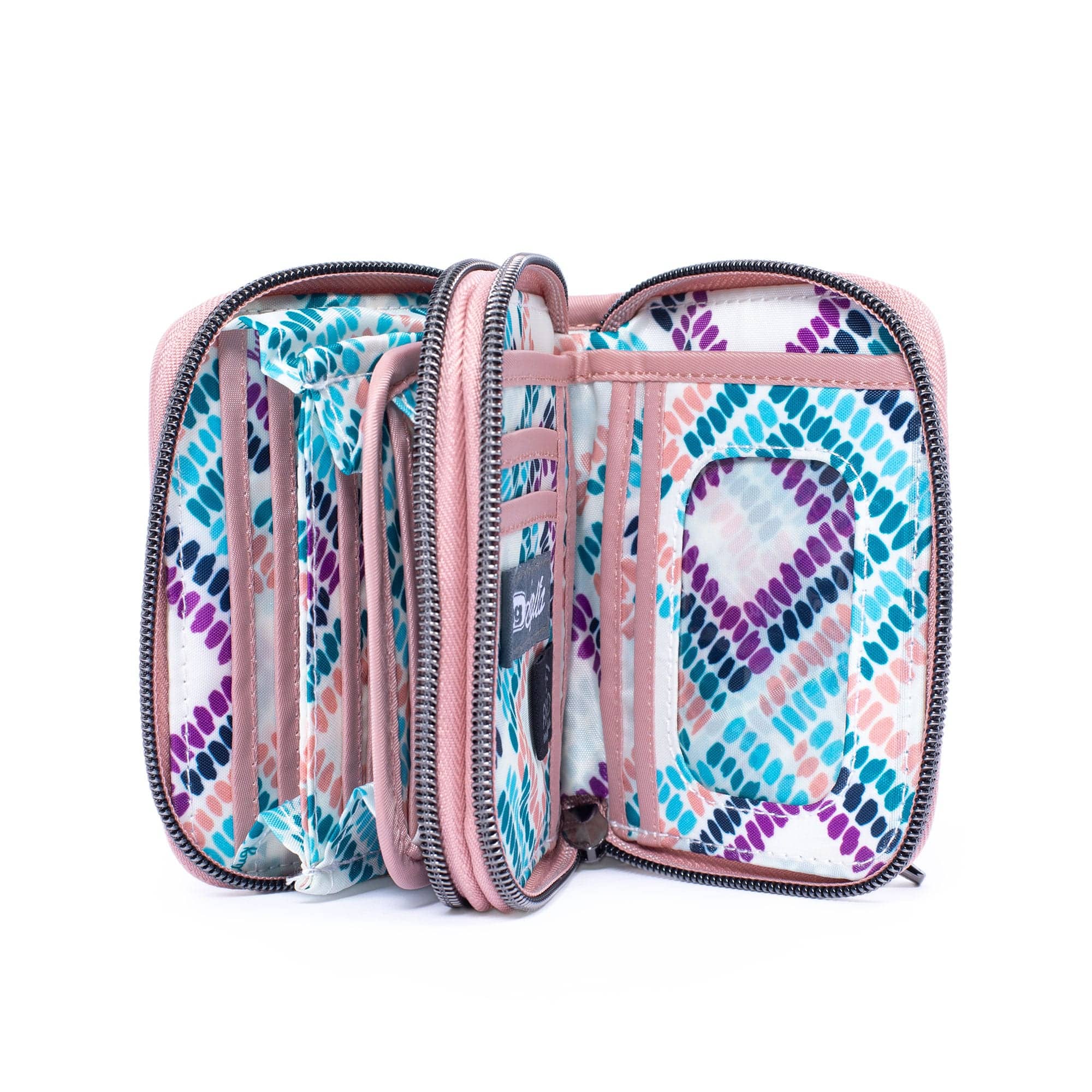 Splits Compact RFID Wallet - BLOOM SAND - Splits_BlushPink_05