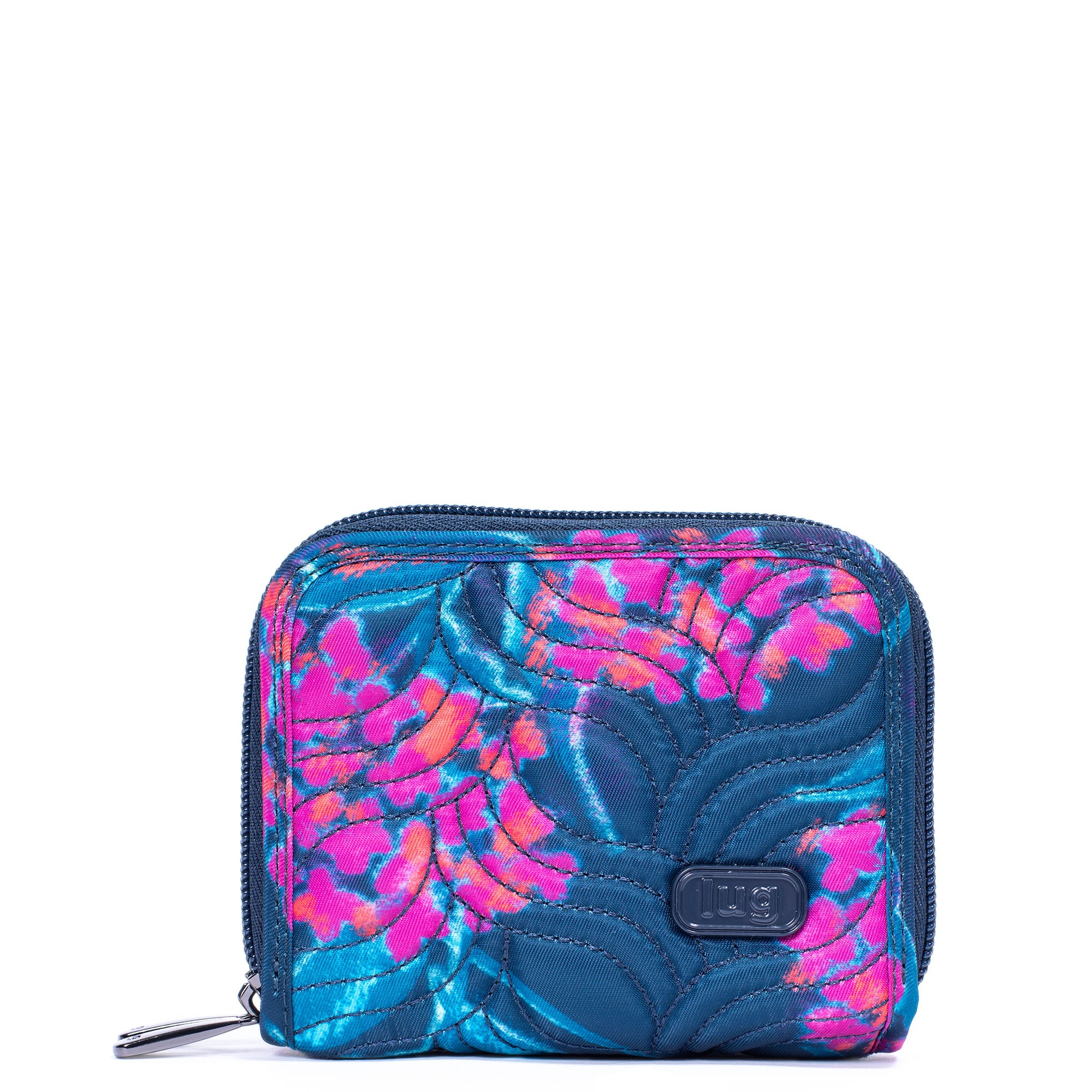 Splits Compact RFID Wallet - HYDRANGEA NAVY - Splits_HydrangeaNavy_01