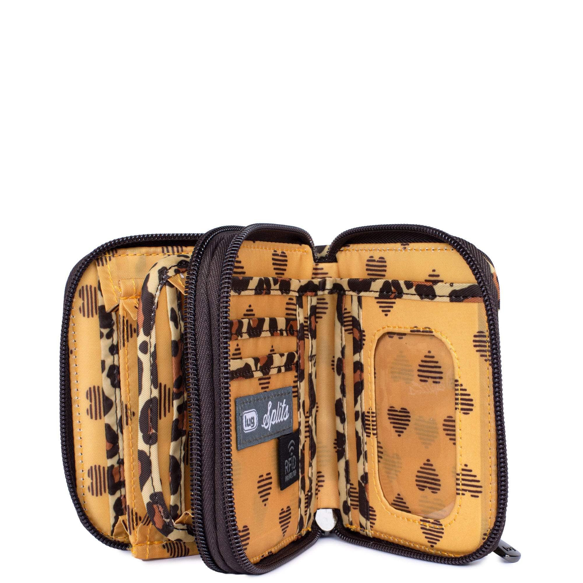 Splits Compact RFID Wallet - LEOPARD BROWN - Splits_LeopardBrown_05