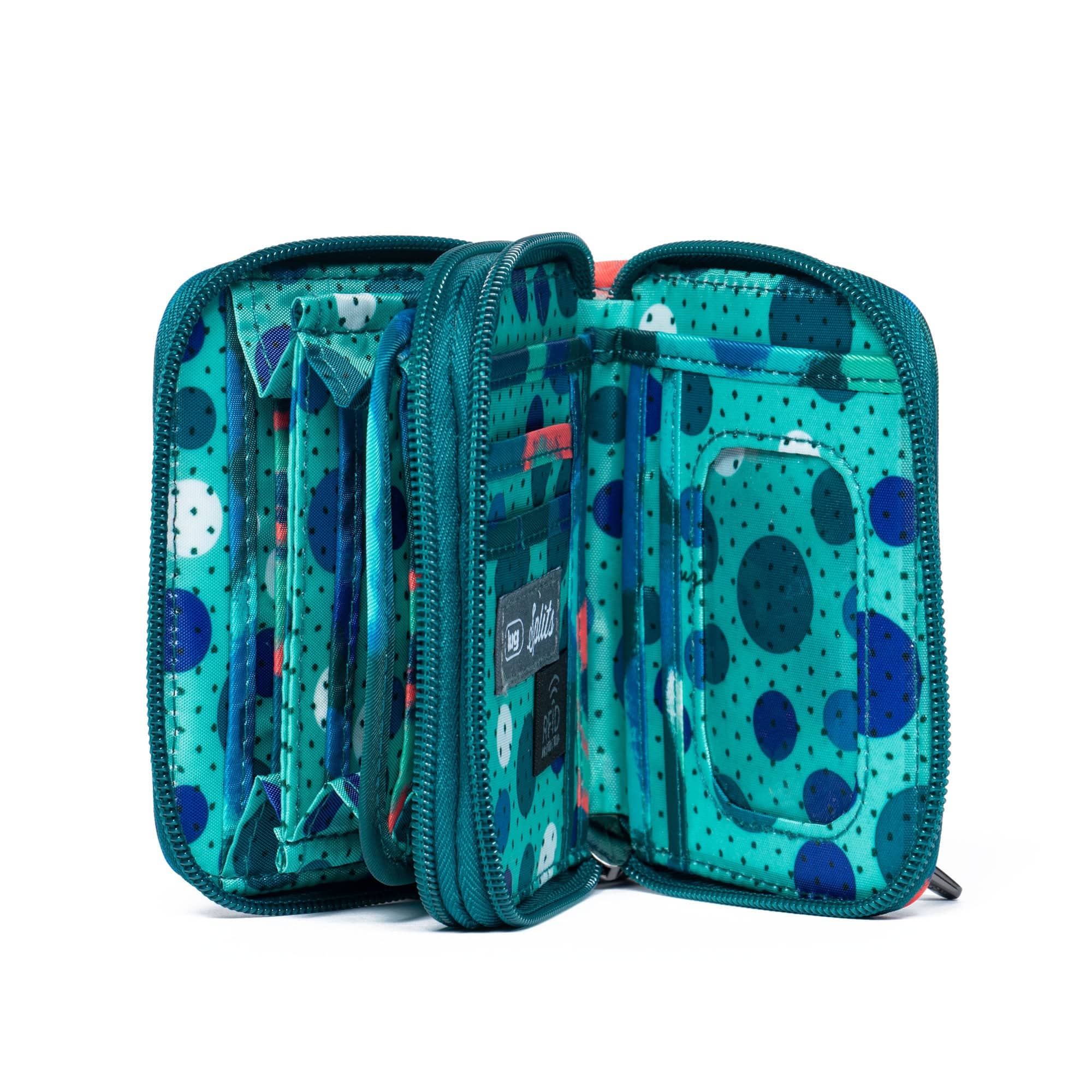 Splits Compact RFID Wallet - MYSTIC BLOOM FOREST - Splits_MysticBloomForest_05