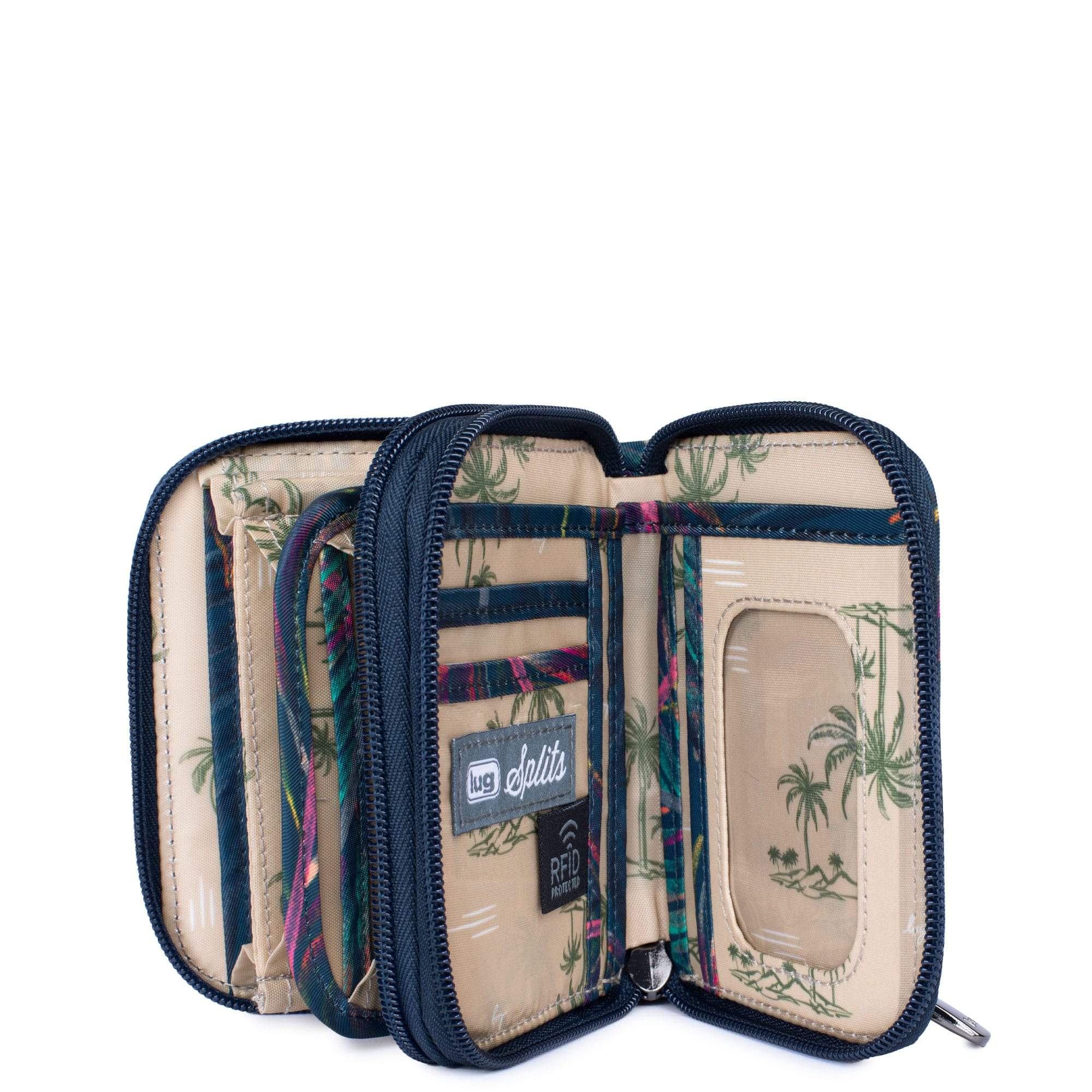 Splits Compact RFID Wallet - TROPICAL MULTI - Splits_TropicalMulti_05