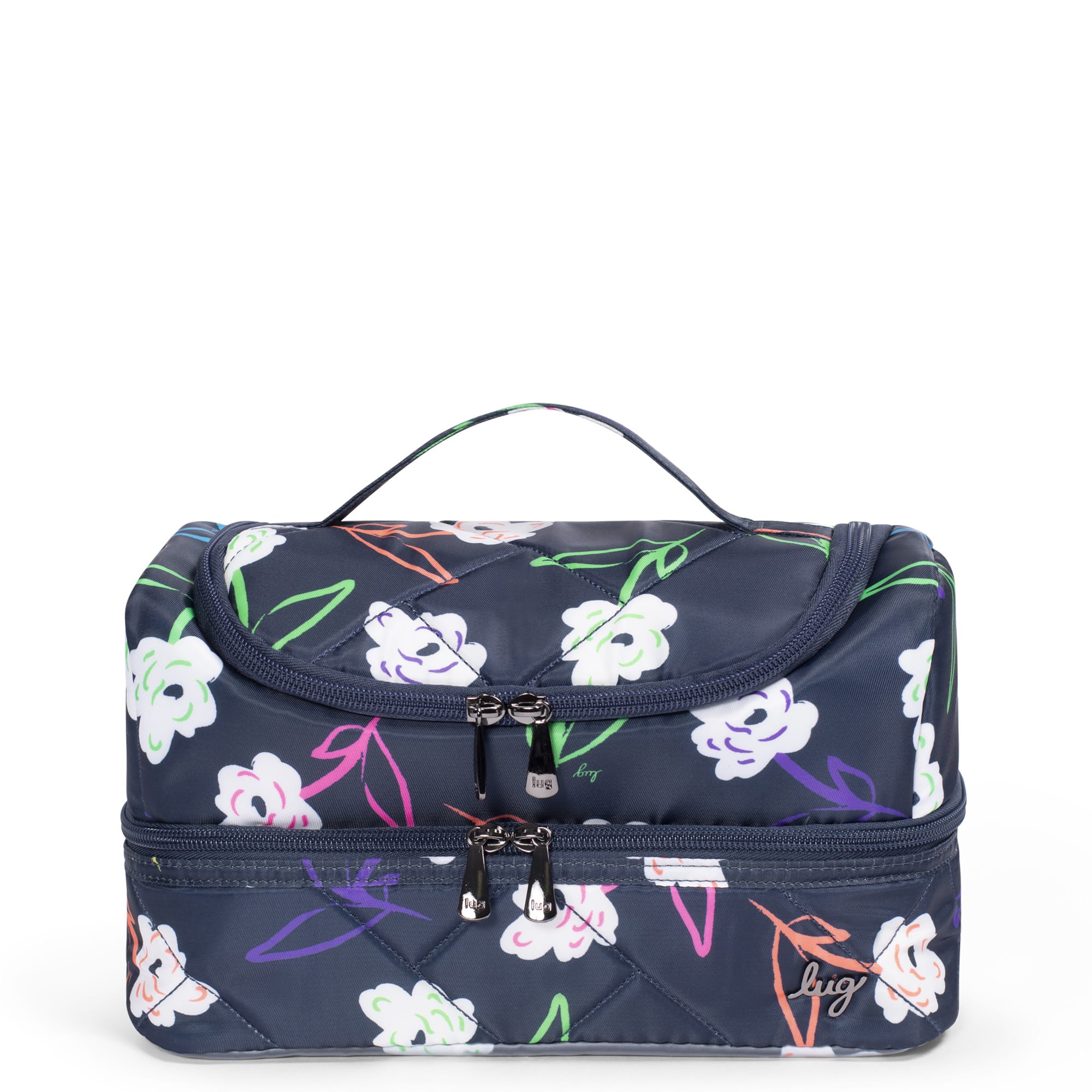 Stowaway Cosmetic Case - BRIGHT FLORAL - Stowaway_BrightFloral_01
