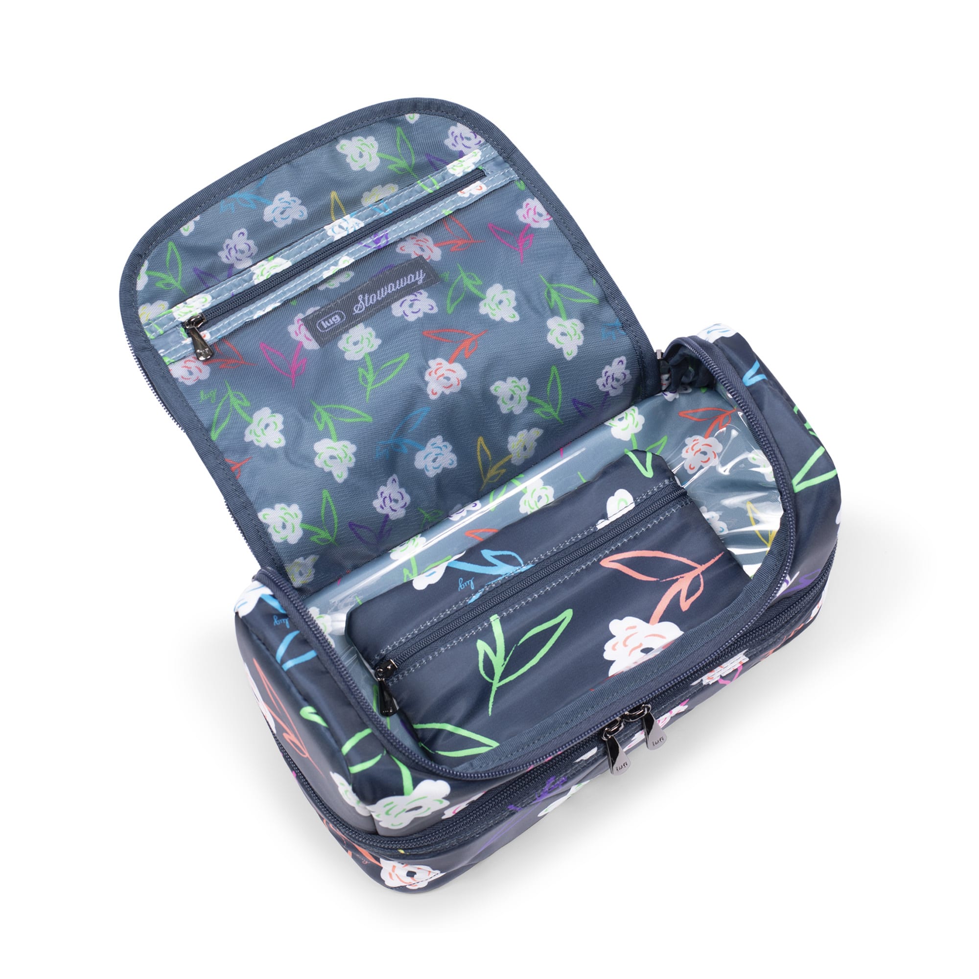 Stowaway Cosmetic Case - BRIGHT FLORAL - Stowaway_BrightFloral_05_02