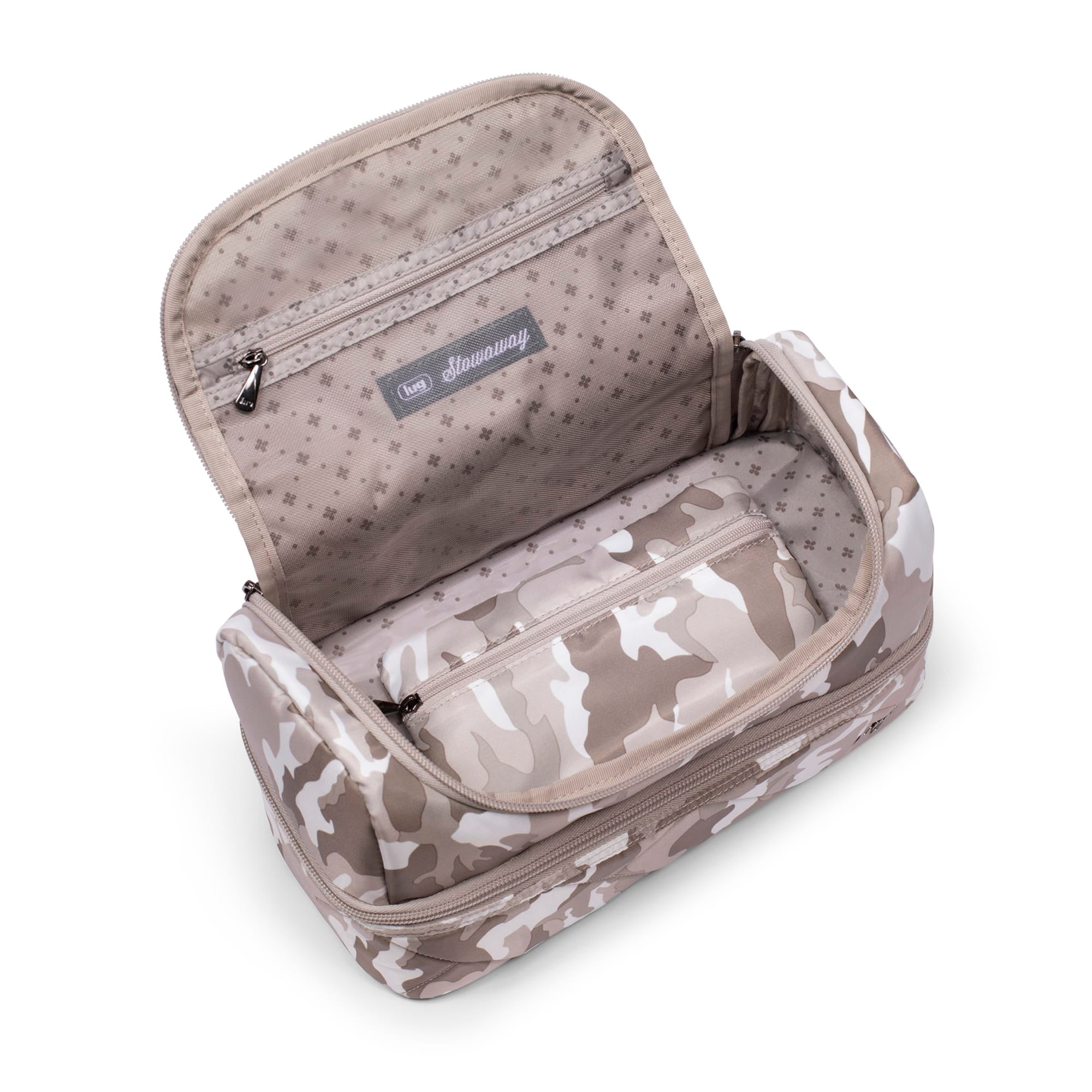 Stowaway Cosmetic Case - CAMO TAUPE - Stowaway_CamoTaupe_05_02