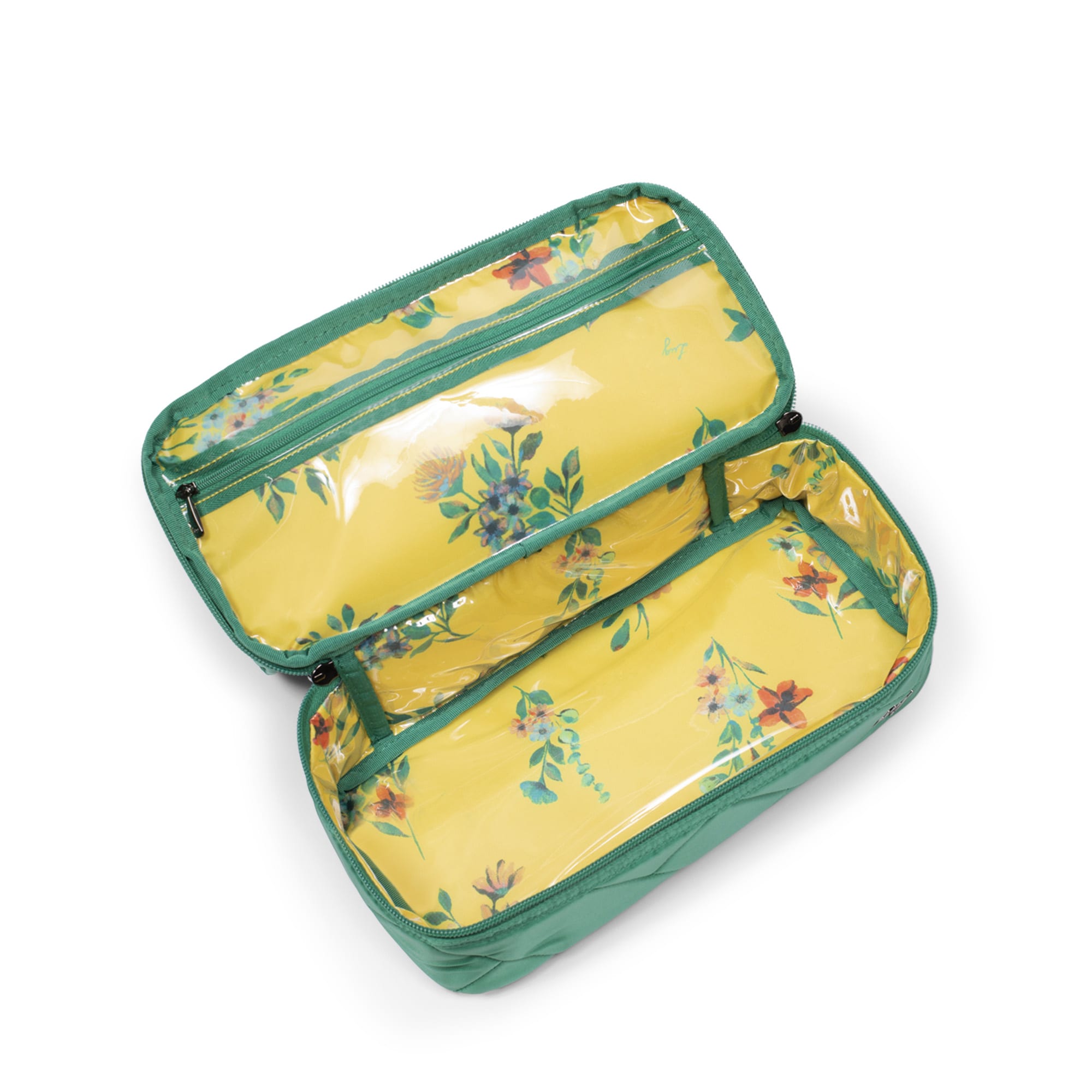 Stowaway Cosmetic Case - KELLY GREEN - Stowaway_KellyGreen_05_01