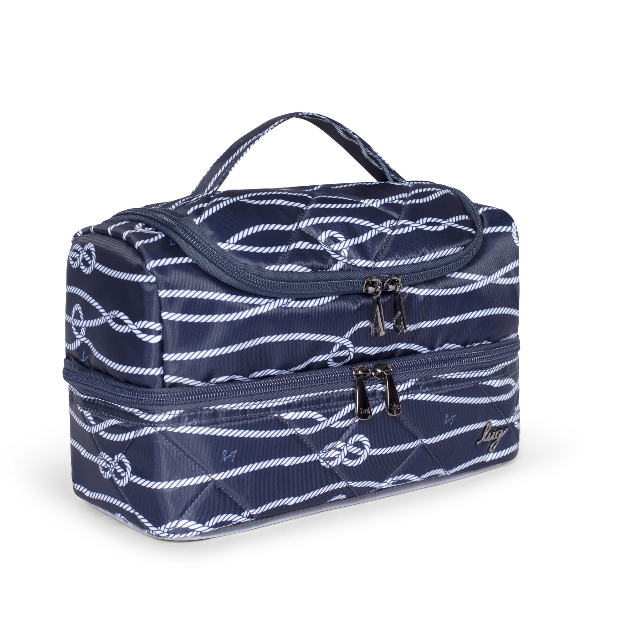 Stowaway Cosmetic Case - NAVY NAUTICAL - Stowaway_NauticalNavy_02