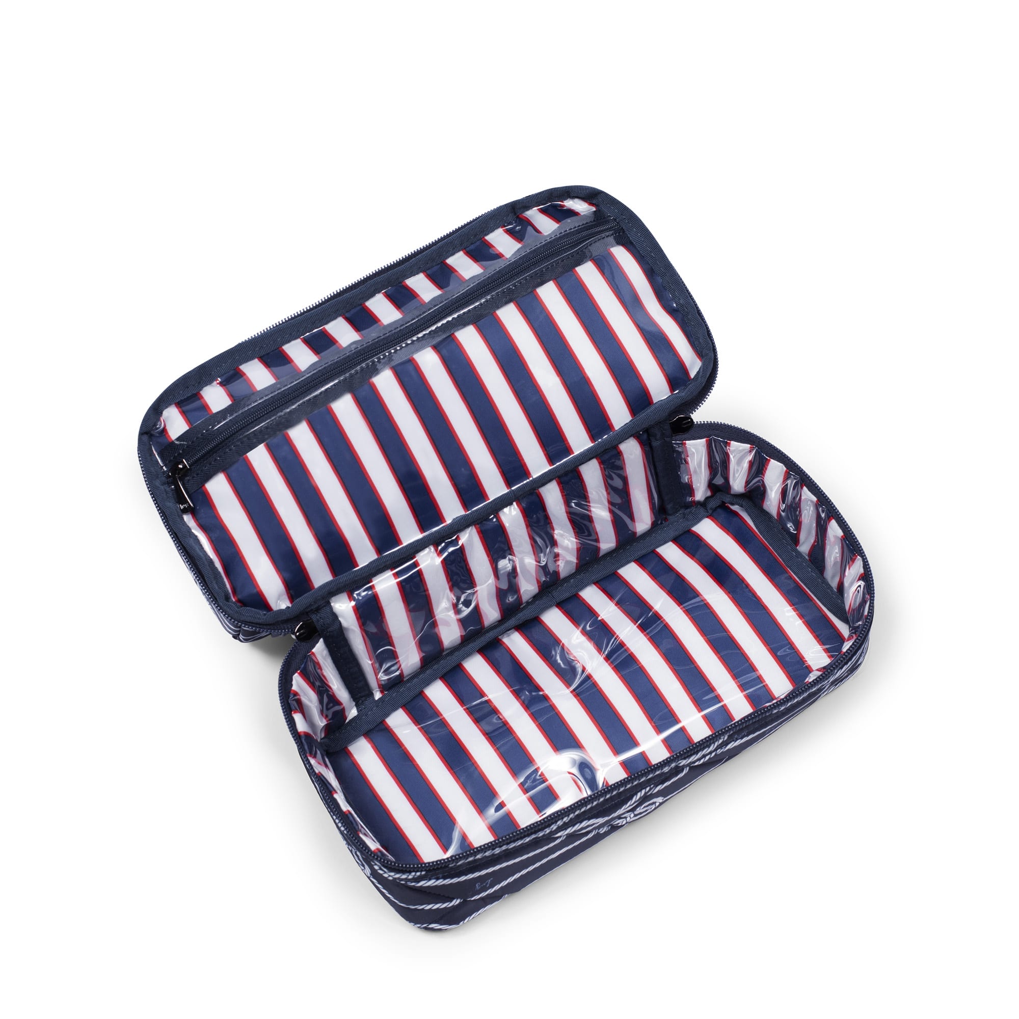 Stowaway Cosmetic Case - NAVY NAUTICAL - Stowaway_NauticalNavy_05_01