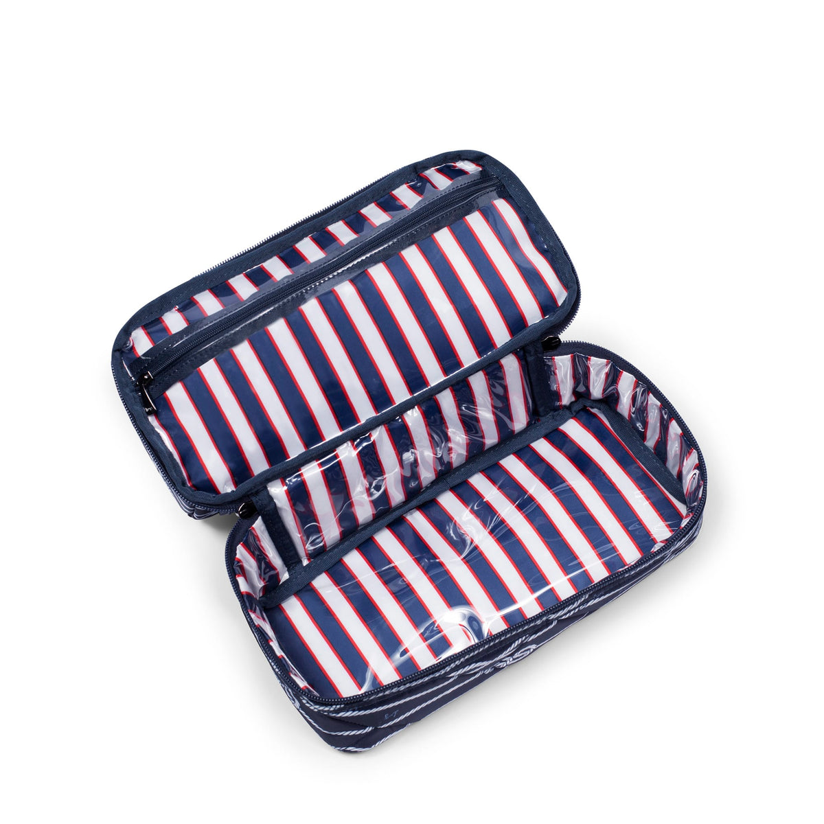 Stowaway Cosmetic Case - NAVY NAUTICAL - Stowaway_NauticalNavy_05_01