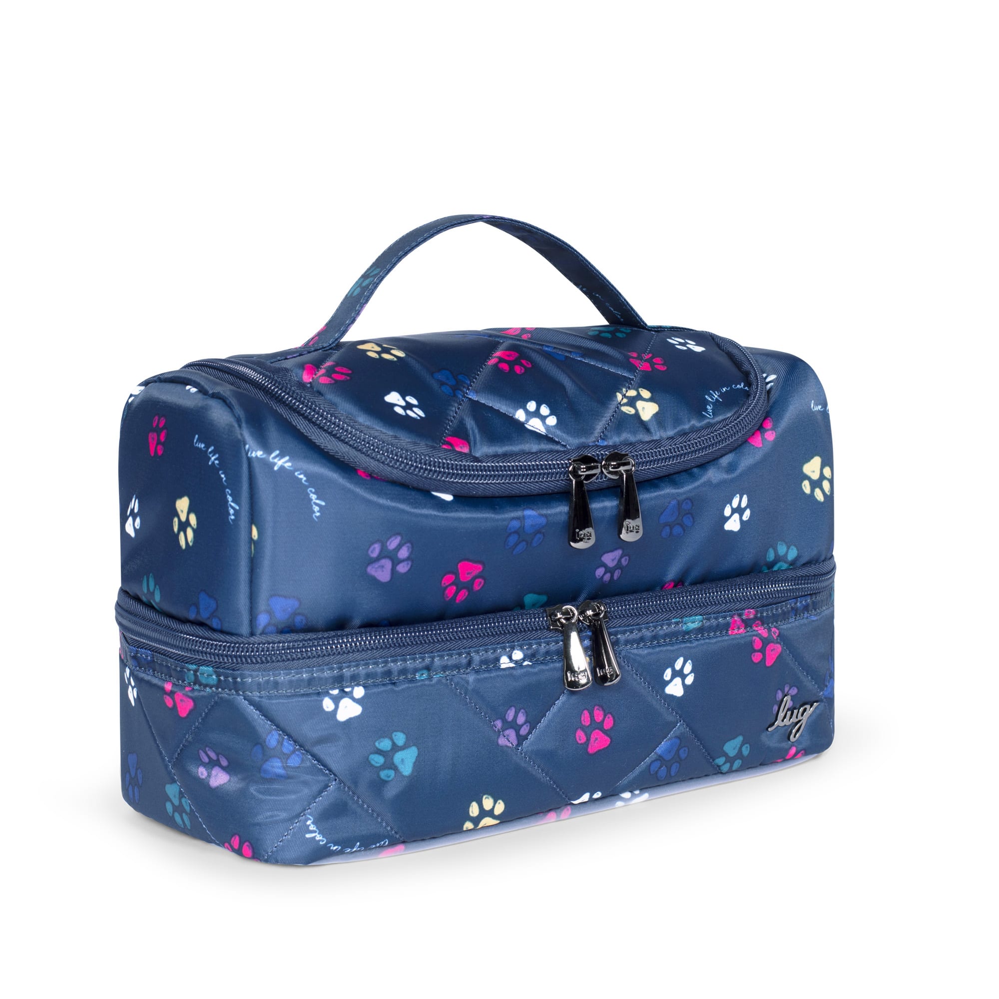 Stowaway Cosmetic Case - PAWS NAVY - Stowaway_PawsNavy_02