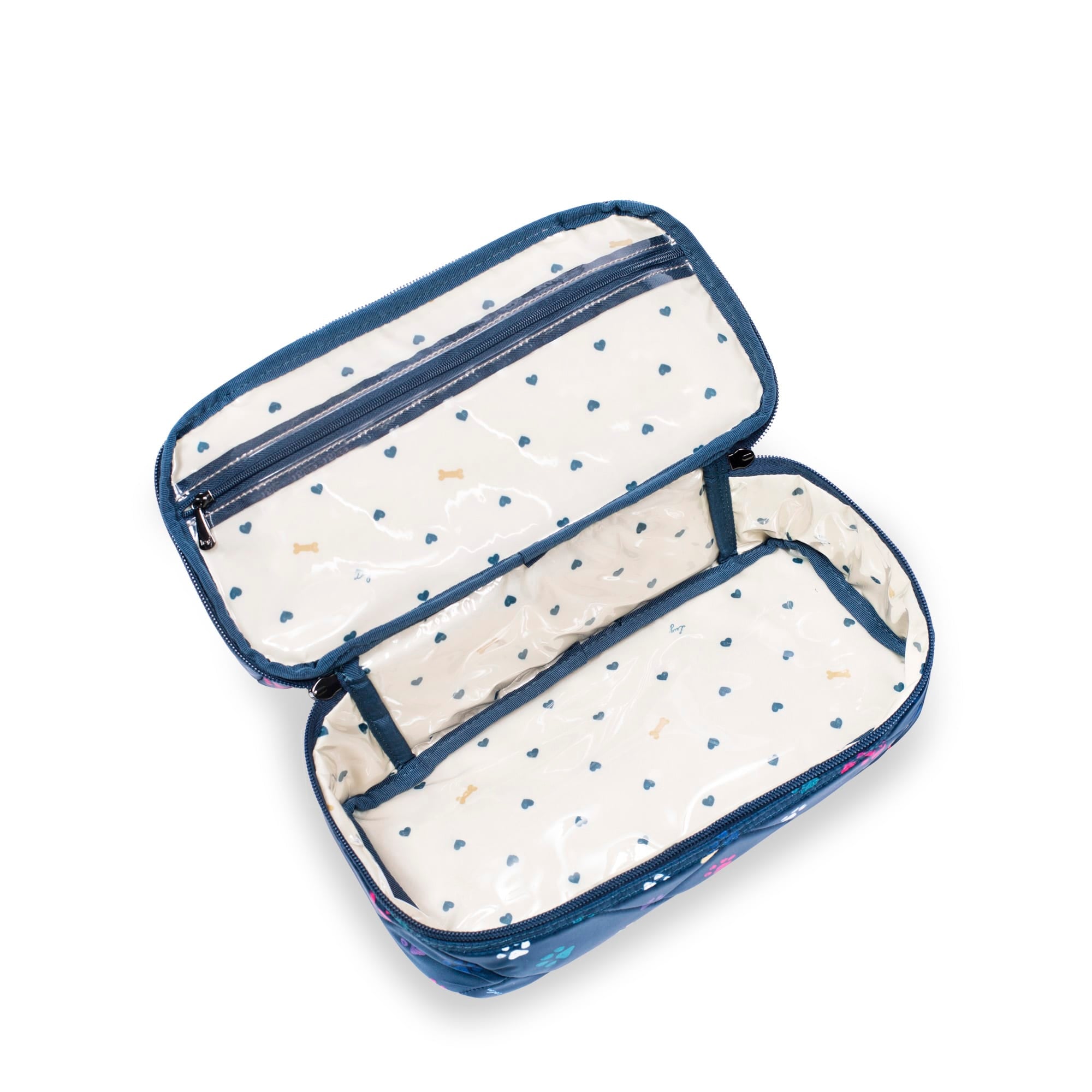 Stowaway Cosmetic Case - PAWS NAVY - Stowaway_PawsNavy_05_01