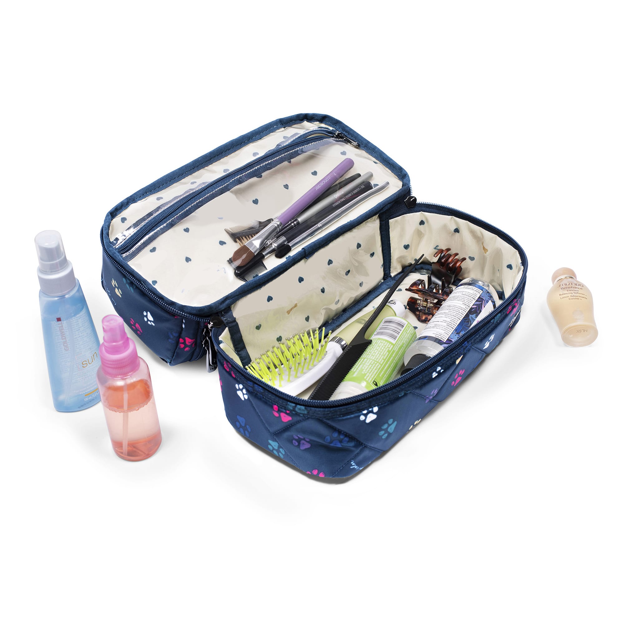 Stowaway Cosmetic Case - - Stowaway_PawsNavy_Lifestyle_07