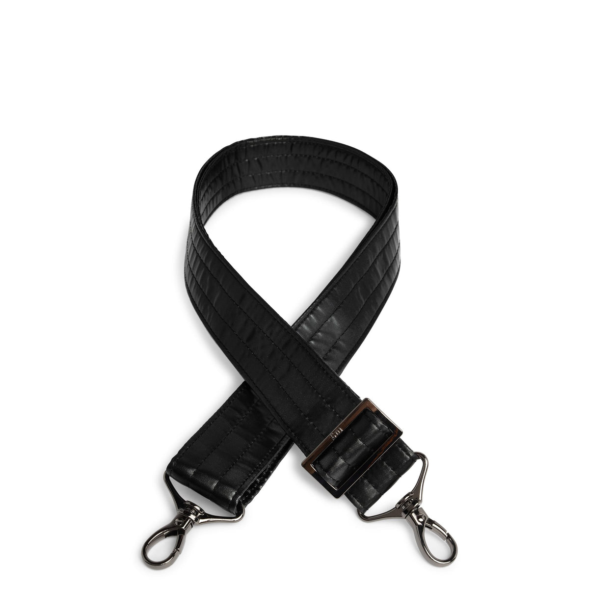 Adjustable Bag Strap - 1.5&quot; - METALLIC BLACK - Strap1.5_Metallic_Black_01