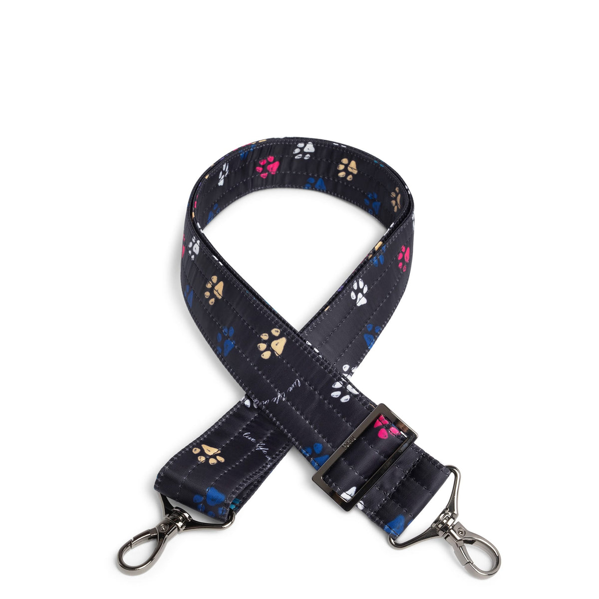 Adjustable Bag Strap - 1.5&quot; - PAWS BLACK - Strap1.5_Paws_Black_01