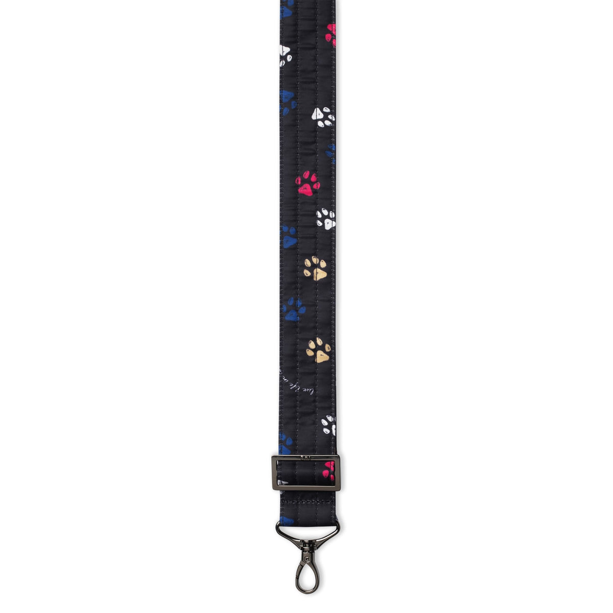 Adjustable Bag Strap - 1.5&quot; - PAWS BLACK - Strap1.5_Paws_Black_02