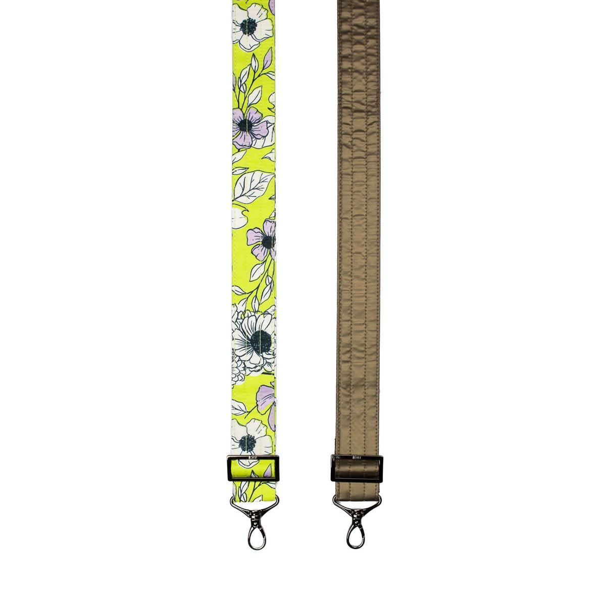 Adjustable 2pc Bag Straps - 1.5&quot; - GARDENIA GREEN METALLIC WALNUT - Strap_GardeniaGreen_MetallicWalnut_02