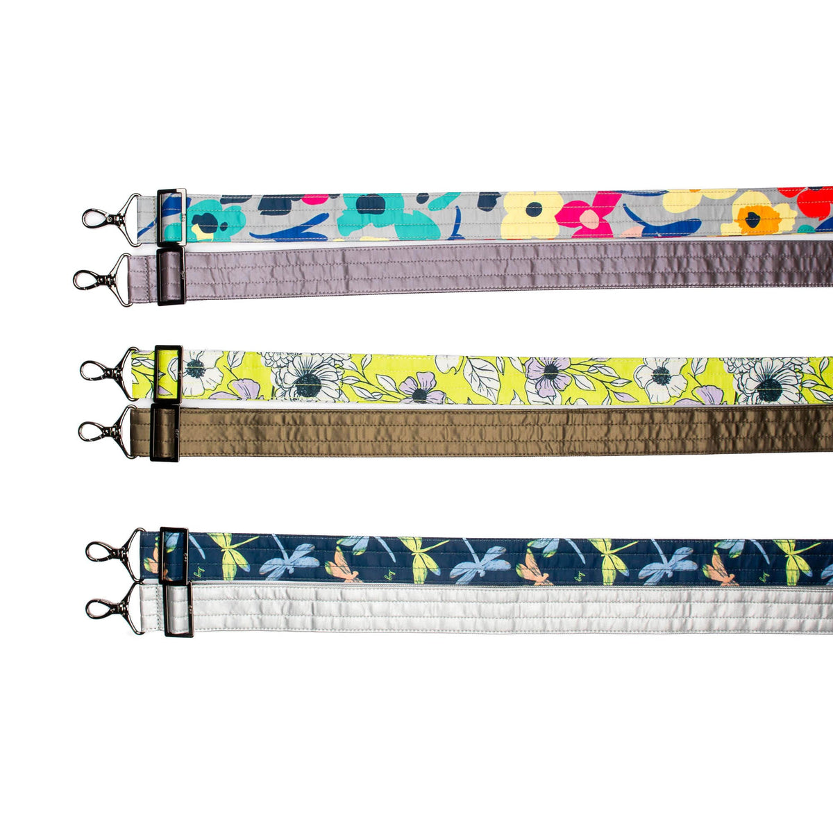 Adjustable 2pc Bag Straps - 1.5&quot; - GARDENIA GREEN METALLIC WALNUT - Strap_Group_04