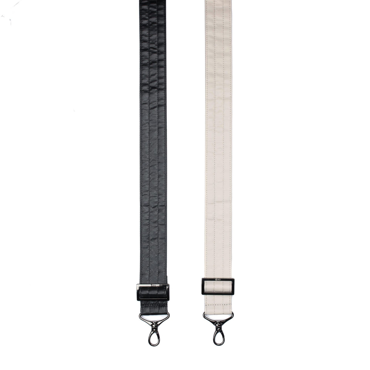 Adjustable 2pc Bag Straps - 1.5&quot; - METALLIC BLACK PEBBLE - Strap_MetallicBlack_Pebble_02