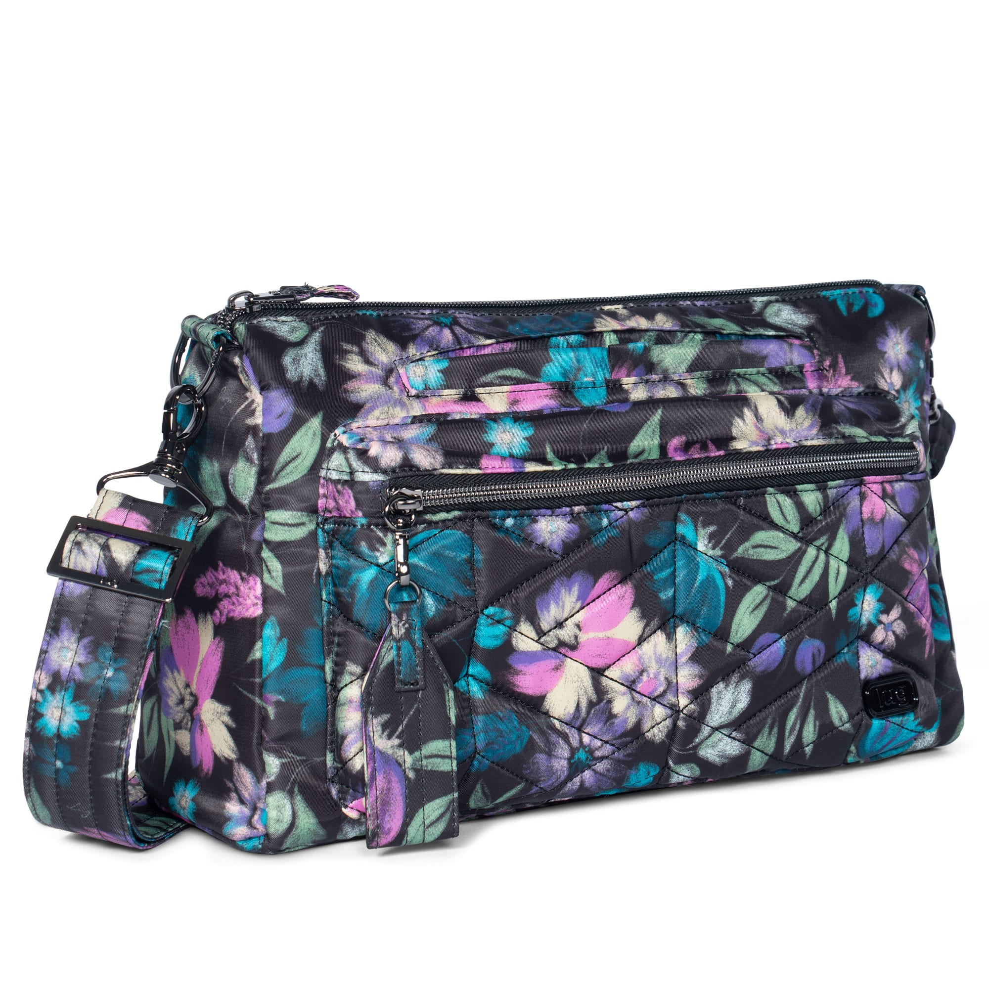 Stretch Crossbody Bag - BLOOM BLACK - Stretch_BloomBlack_02