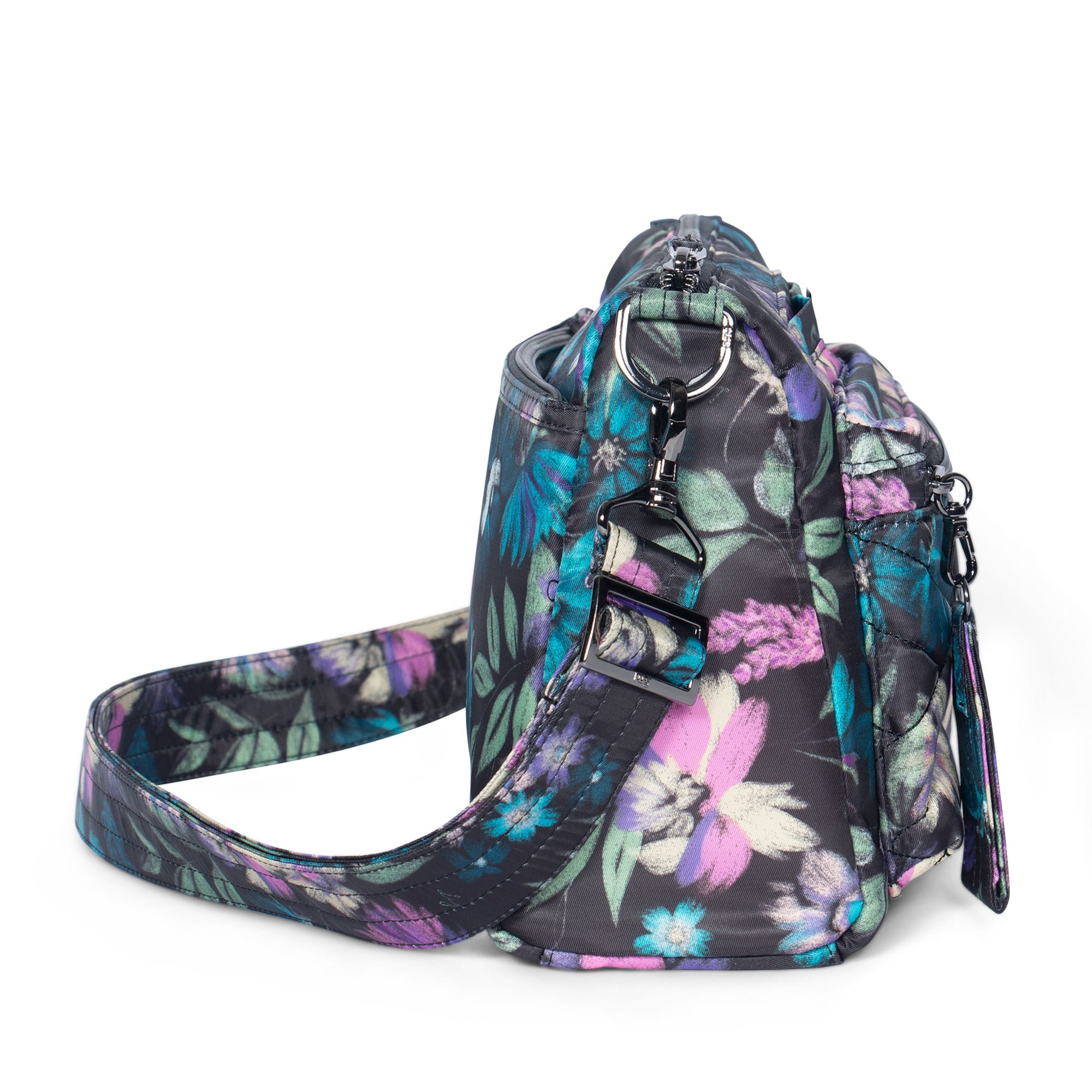 Stretch Crossbody Bag - BLOOM BLACK - Stretch_BloomBlack_03