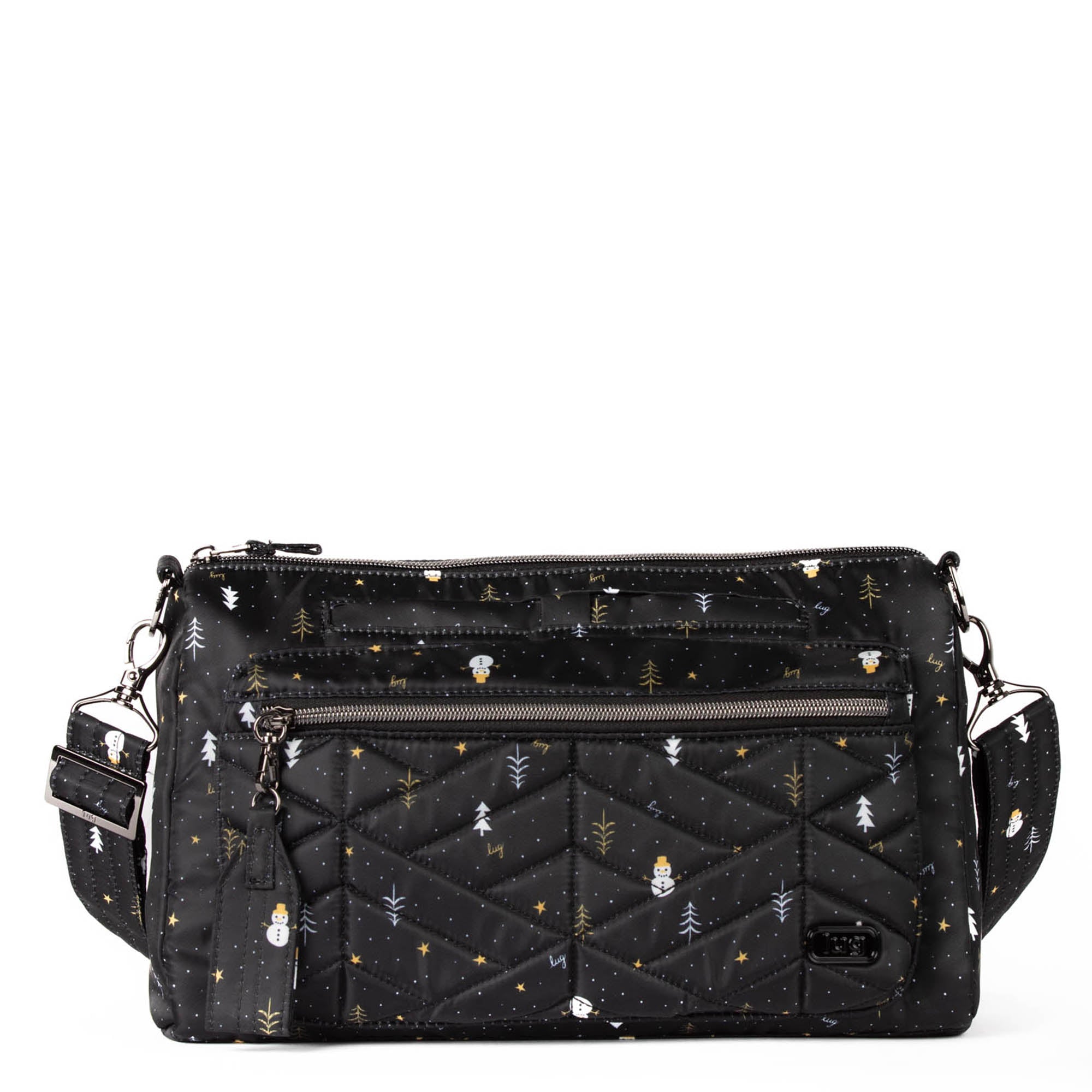 Stretch Crossbody Bag - SNOWMAN TREES - Stretch_SnowmanTrees_01