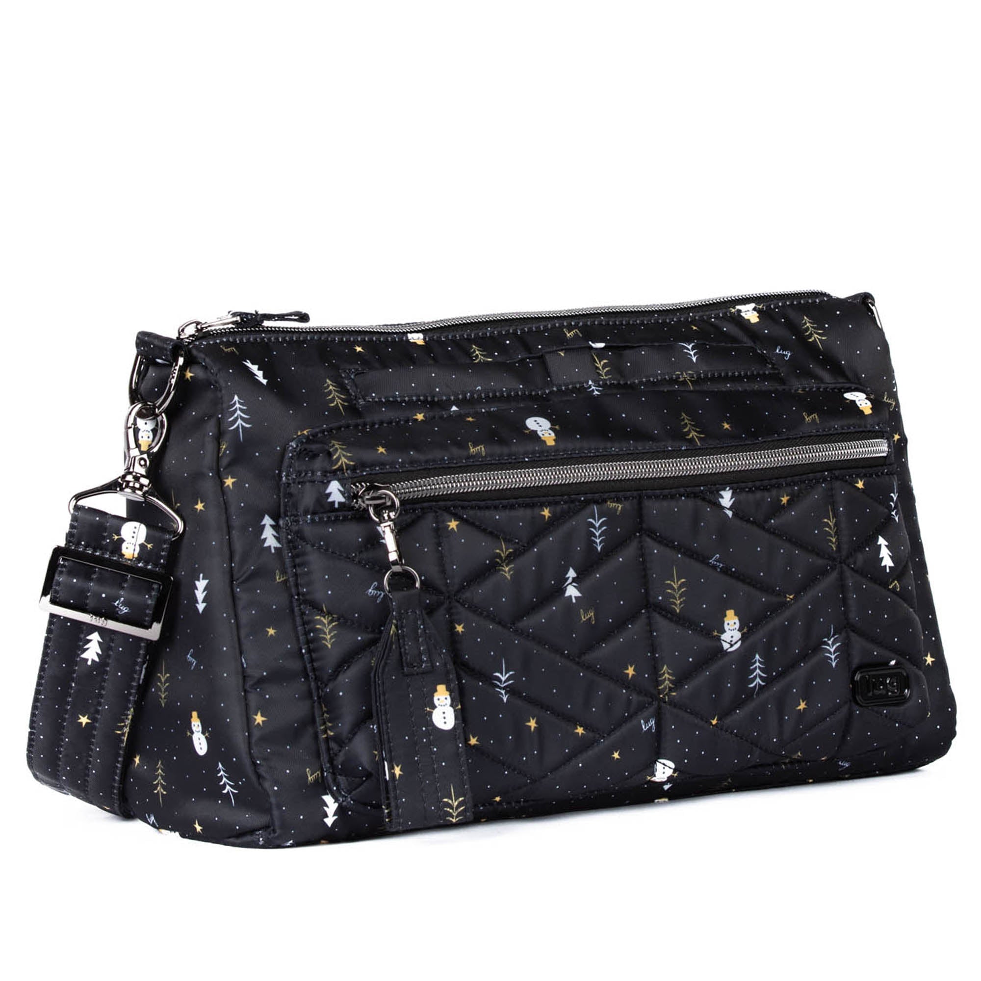 Stretch Crossbody Bag - SNOWMAN TREES - Stretch_SnowmanTrees_02