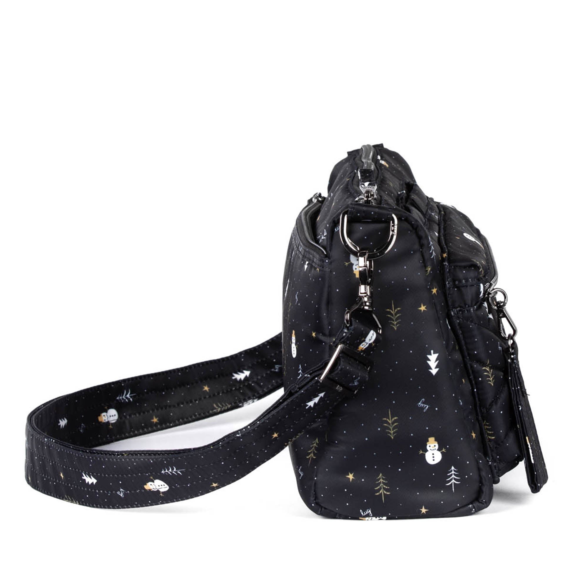 Stretch Crossbody Bag - SNOWMAN TREES - Stretch_SnowmanTrees_03