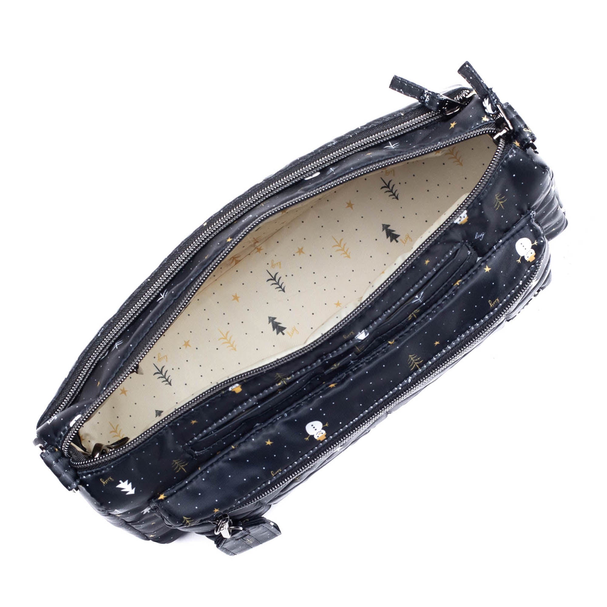 Stretch Crossbody Bag - SNOWMAN TREES - Stretch_SnowmanTrees_05