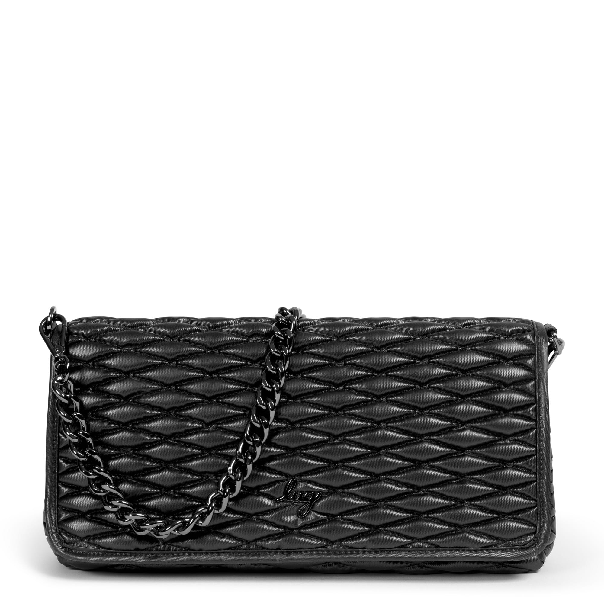 Strut Shoulder Bag - METALLIC BLACK - Strut_BlackMetallic_01
