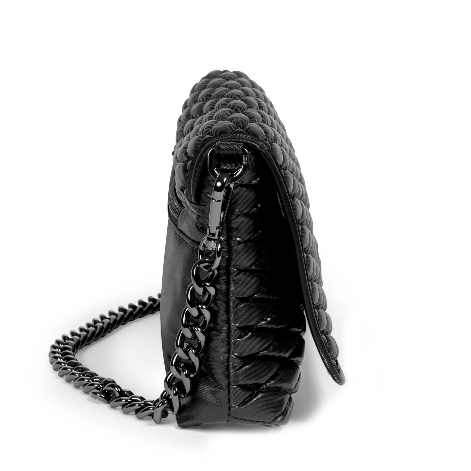 Strut Shoulder Bag - METALLIC BLACK - Strut_BlackMetallic_03